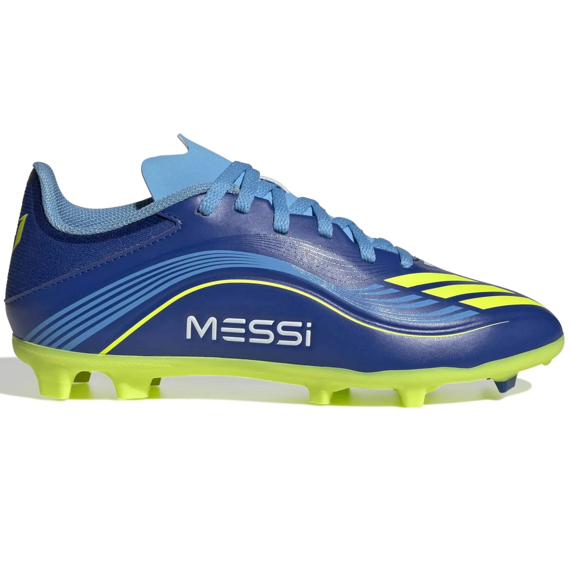 adidas JR F50 Messi League Firm/Multi Ground Soccer Cleats - Messi Vision Pack (FA25) (Side 1)