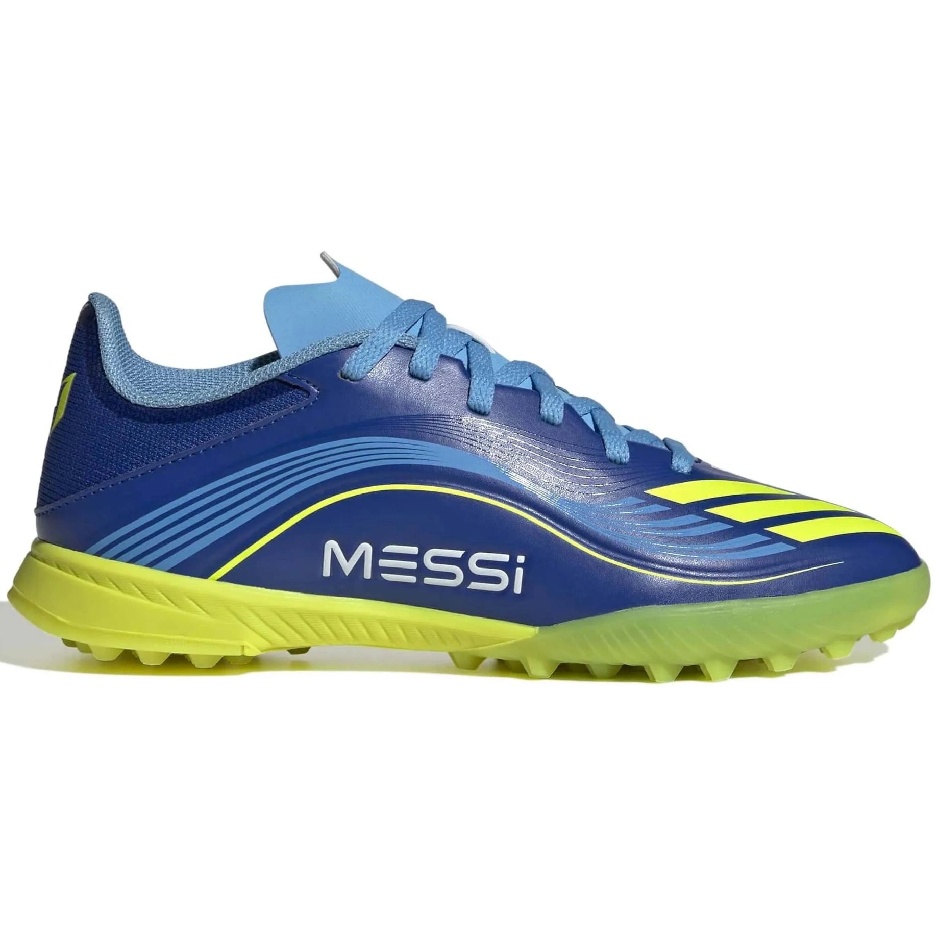 adidas JR F50 Messi League Turf Soccer Shoes - Messi Vision Pack (FA25) (Side 1)