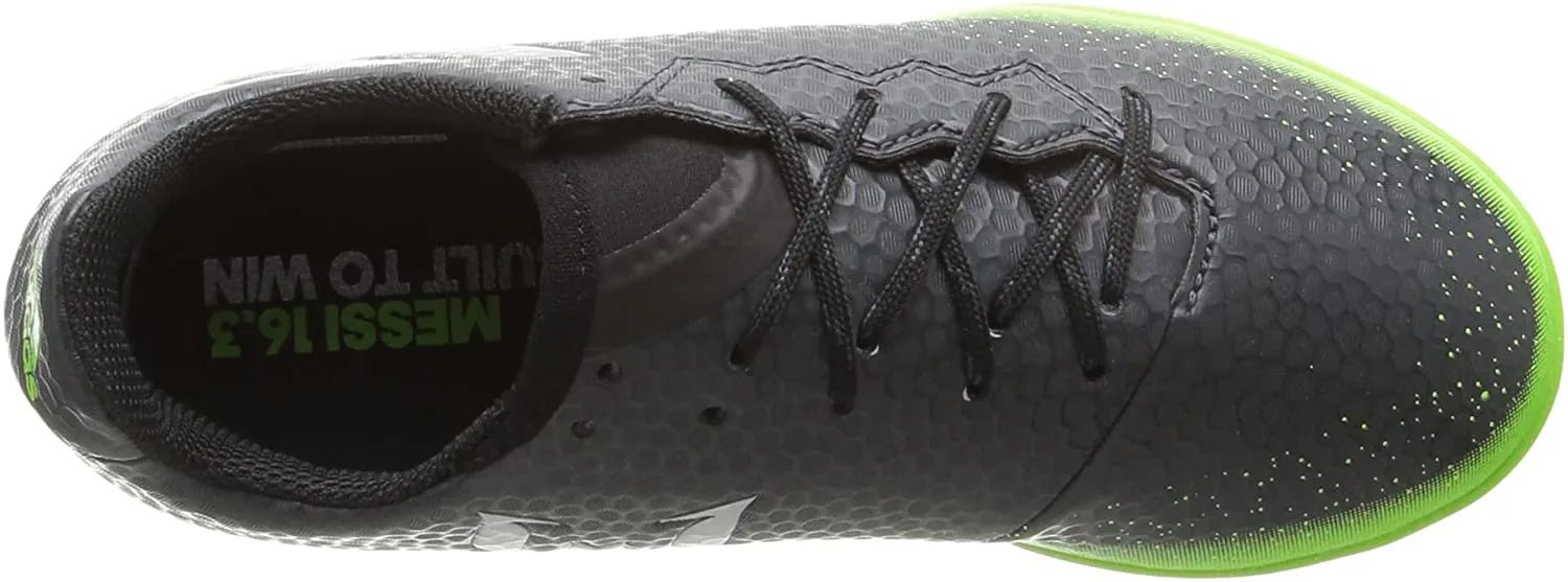 Adidas Junior Messi 16.3 IN Dark Grey-Neon Green