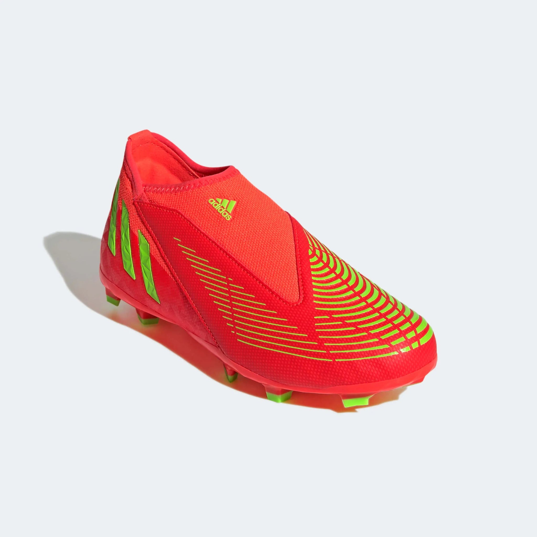 adidas JR Predator Edge .3 Laceless FG - Solar Red-Solar Green (DIagonal 1)