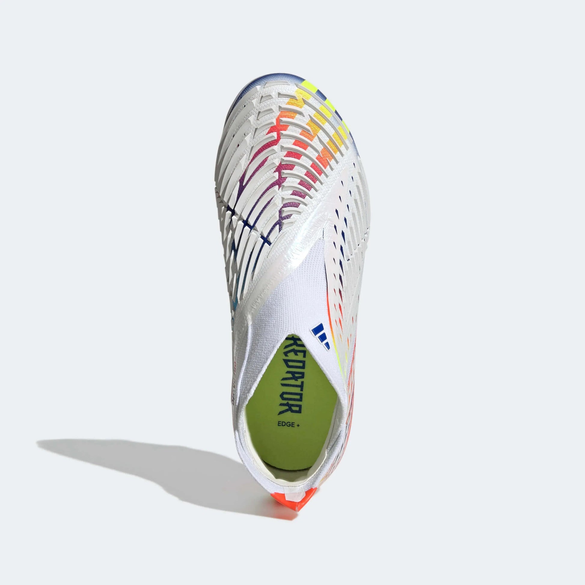 adidas Junior Predator Edge+ FG J - White-Yellow-Blue