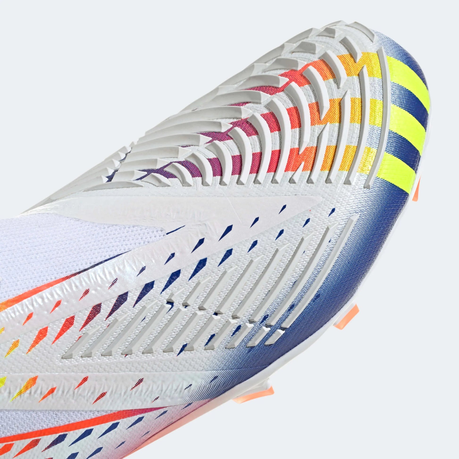 adidas Junior Predator Edge+ FG J - White-Yellow-Blue