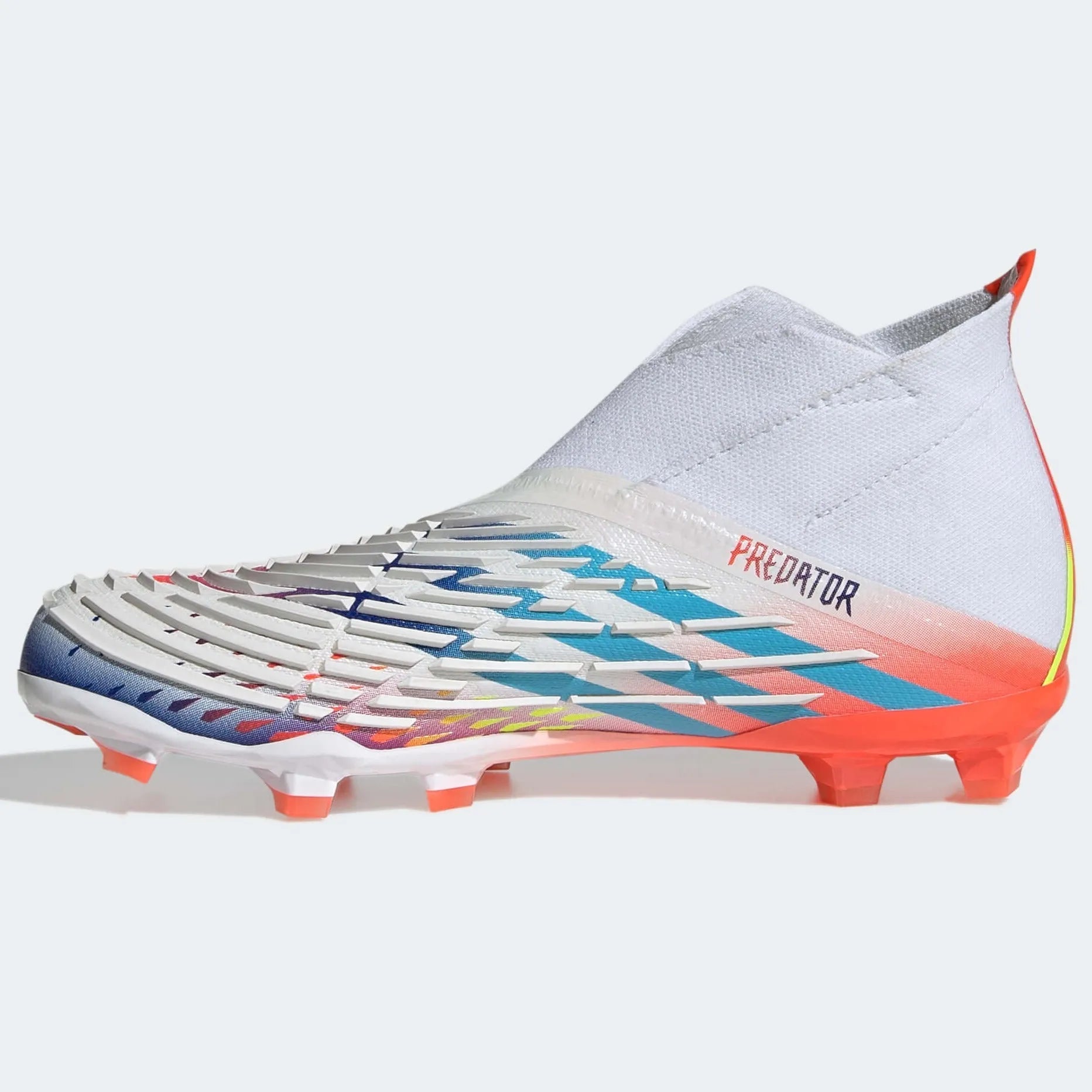 adidas Junior Predator Edge+ FG J - White-Yellow-Blue