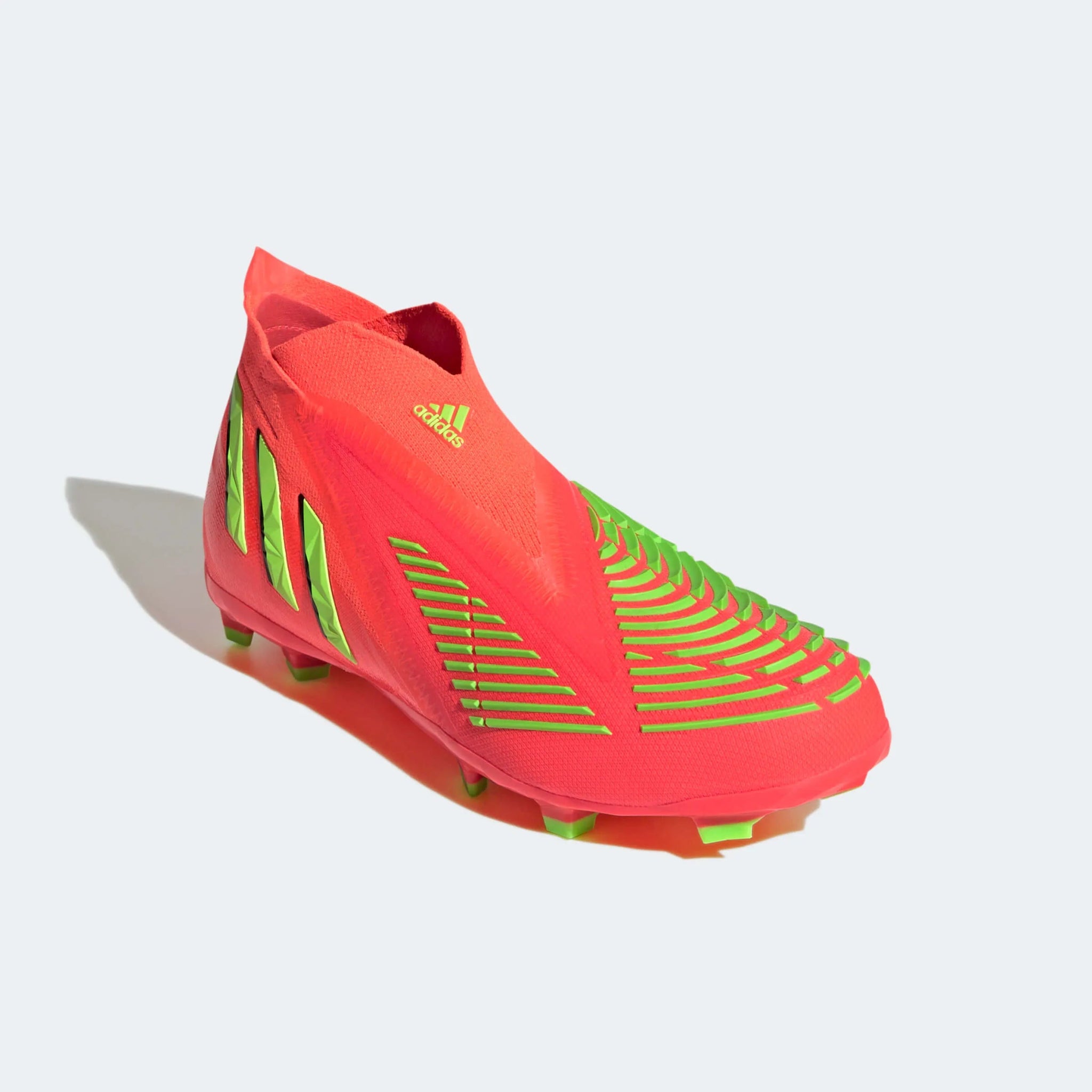 adidas Junior Predator Edge + FG - Solar Red-Solar Green