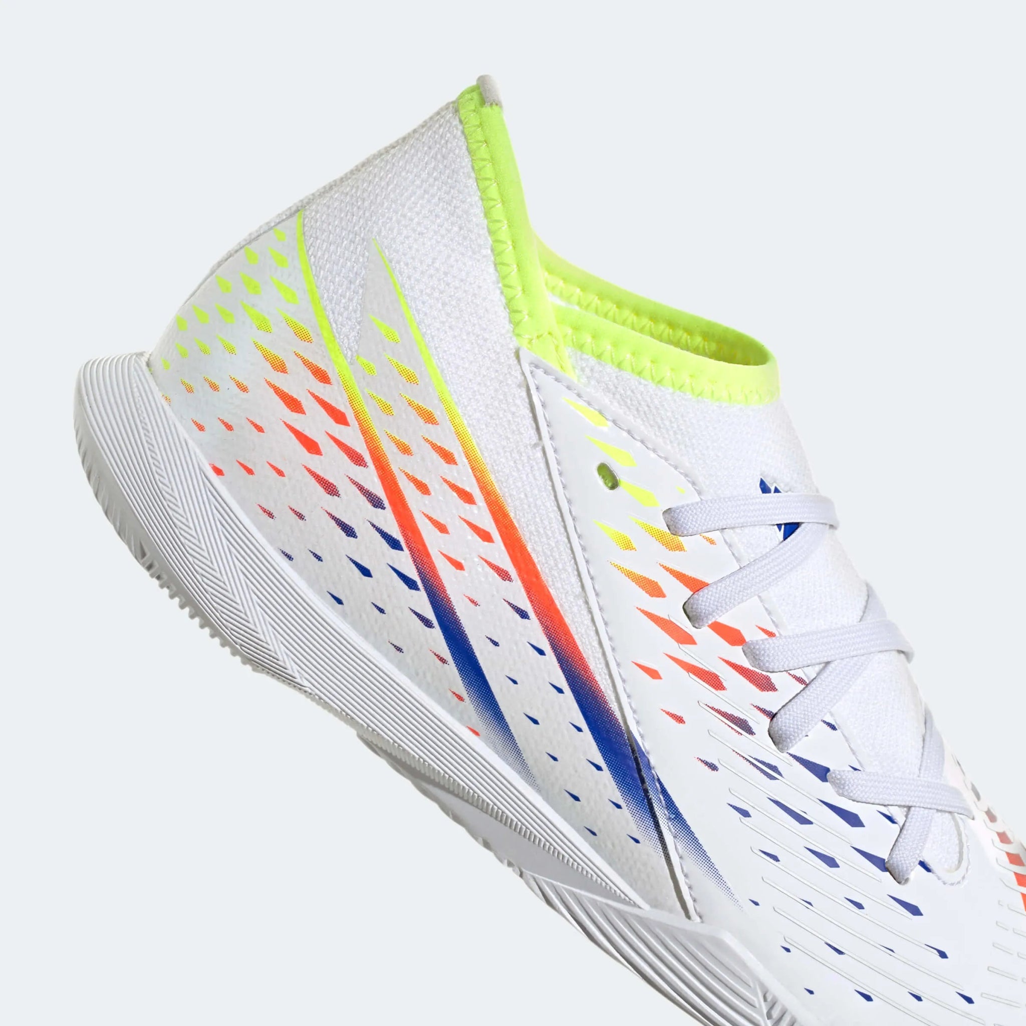 adidas Junior Predator Edge.3 Indoor J - White-Yellow-Blue