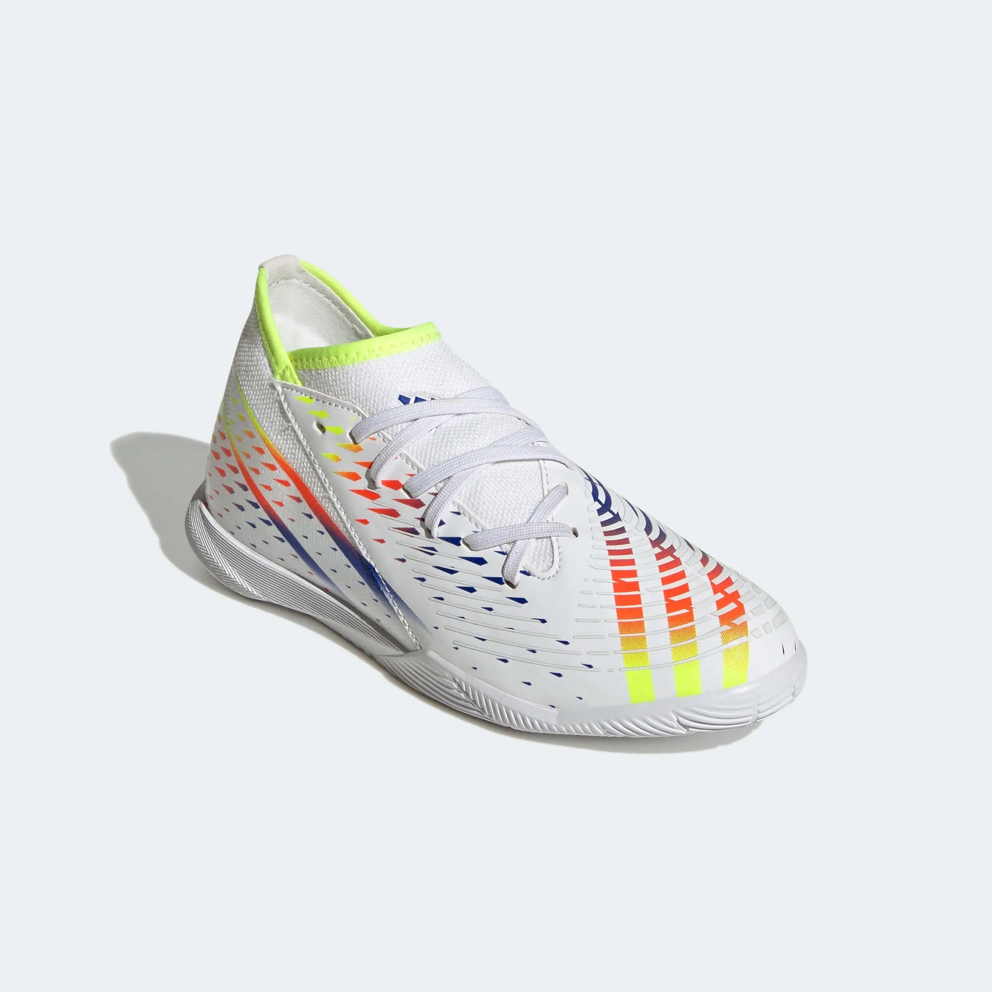adidas Junior Predator Edge.3 Indoor J - White-Yellow-Blue