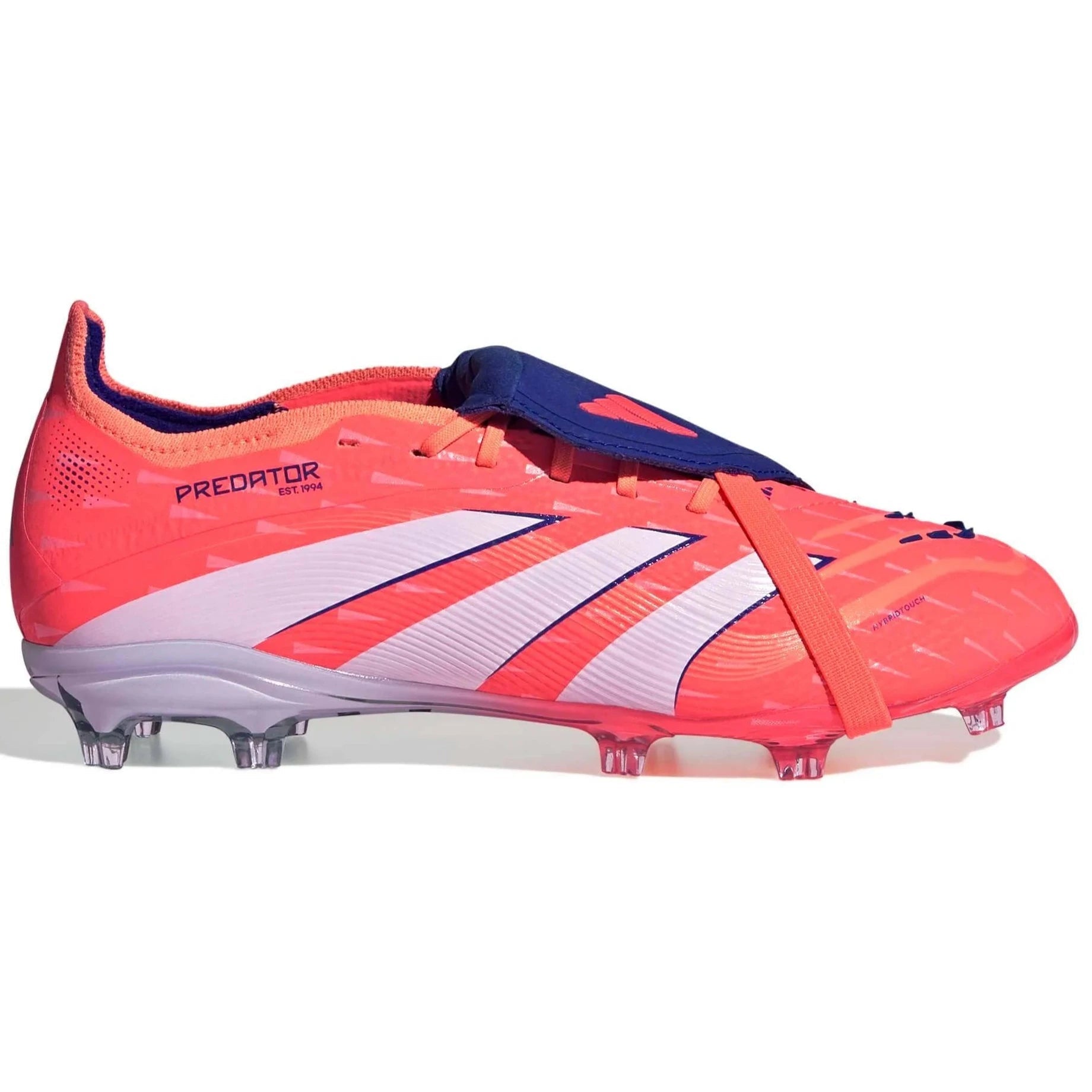 adidas JR Predator Elite Fold-Over Tongue Firm Ground Soccer Cleats - Coral Blaze Pack (FA25) (Side 1)