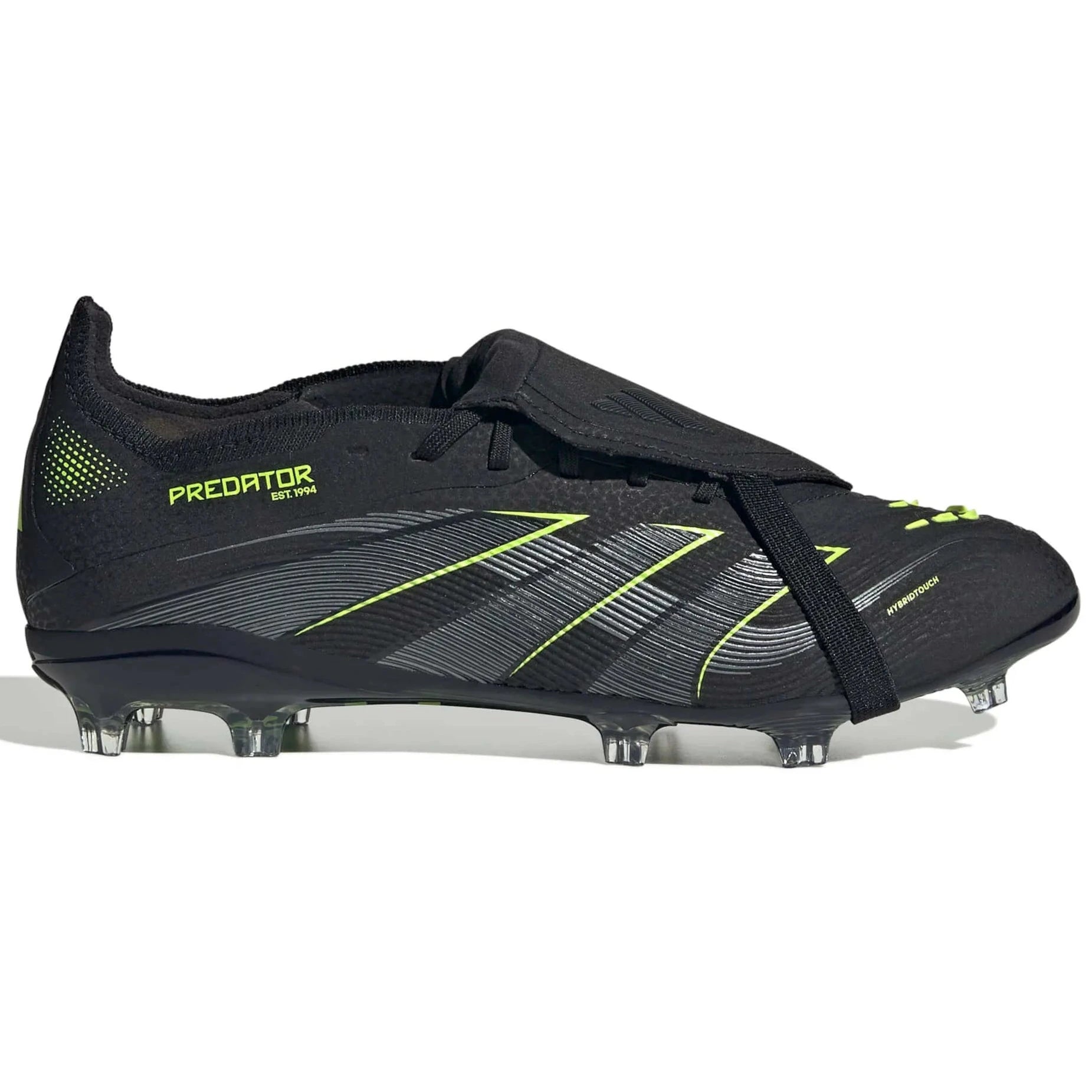 adidas Junior Predator Elite Fold-Over Tongue Firm Ground Soccer Cleats - Electric Stealth Pack (FA25)