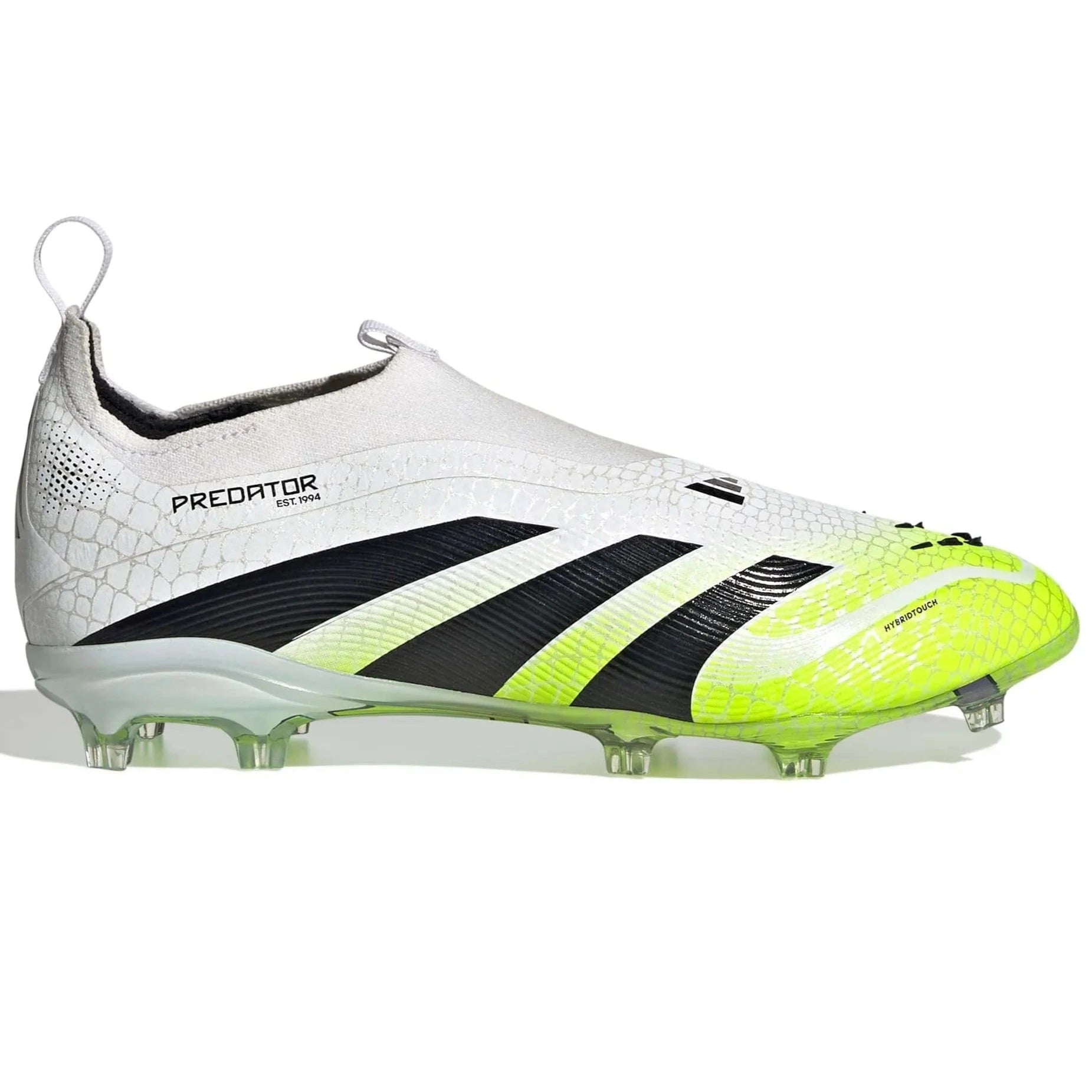 adidas JR Predator Elite Laceless Firm Ground Soccer Cleats - Radiant Blaze Pack (FA25) (Side 1)