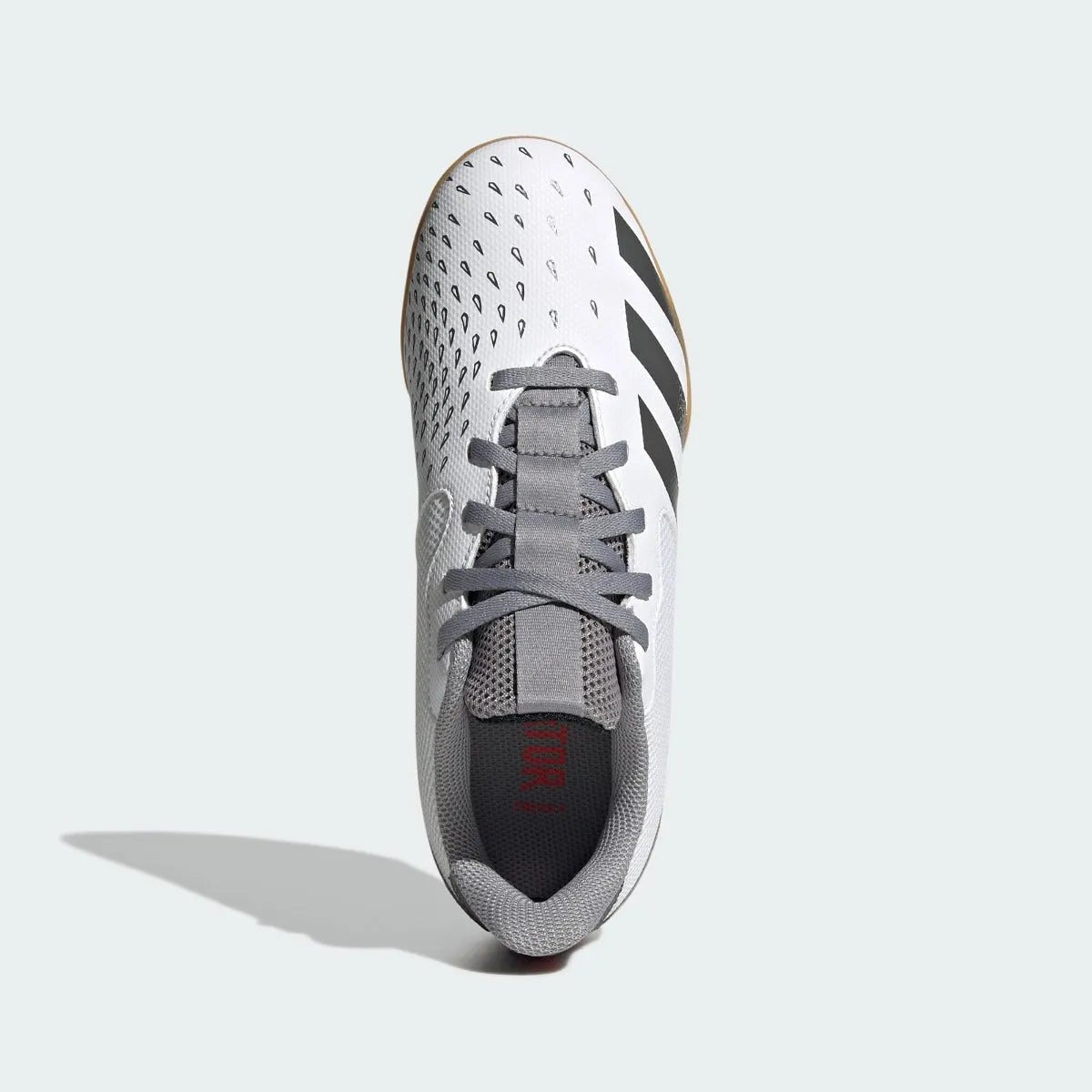 Adidas Junior Predator Freak .4 IN Sala - White-Iron Metallic