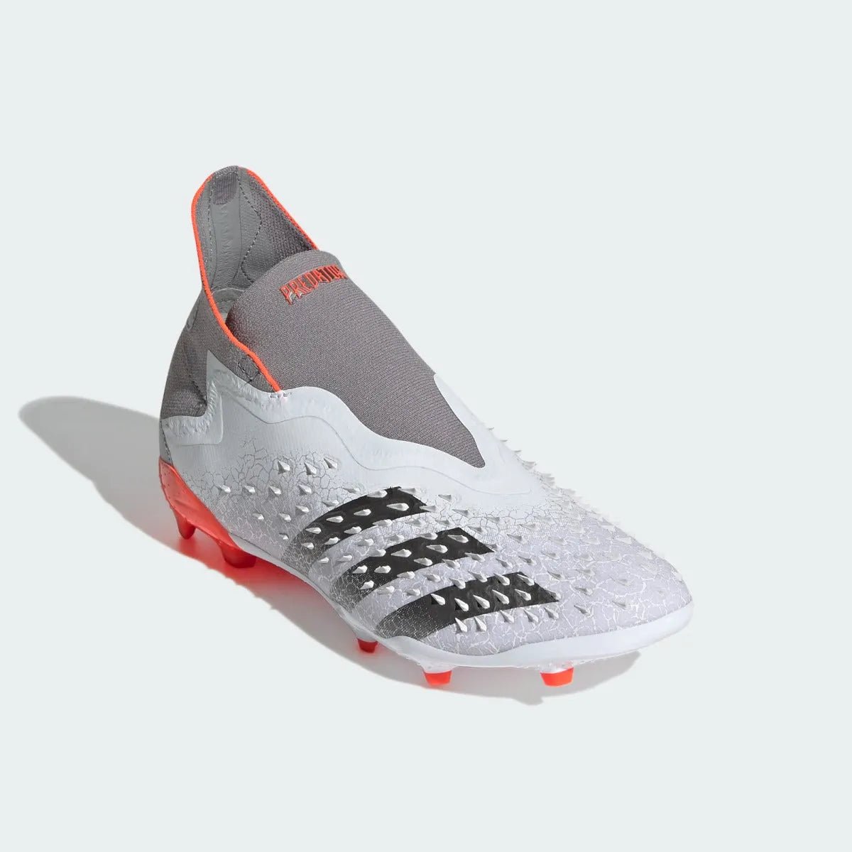Adidas Junior Predator Freak + FG - White-Iron Metallic