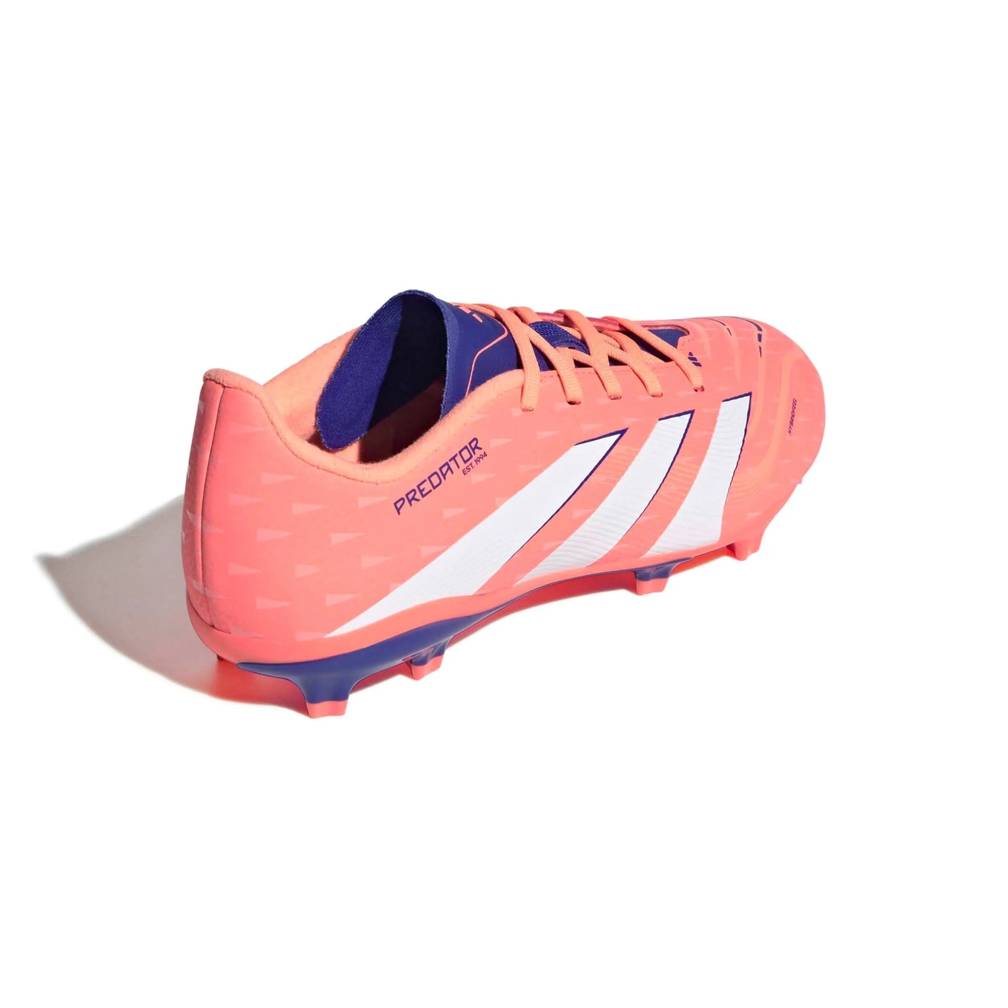 adidas JR Predator League Firm-Multi Ground Soccer Cleats - Coral Blaze Pack (FA25) (Lateral - Back)
