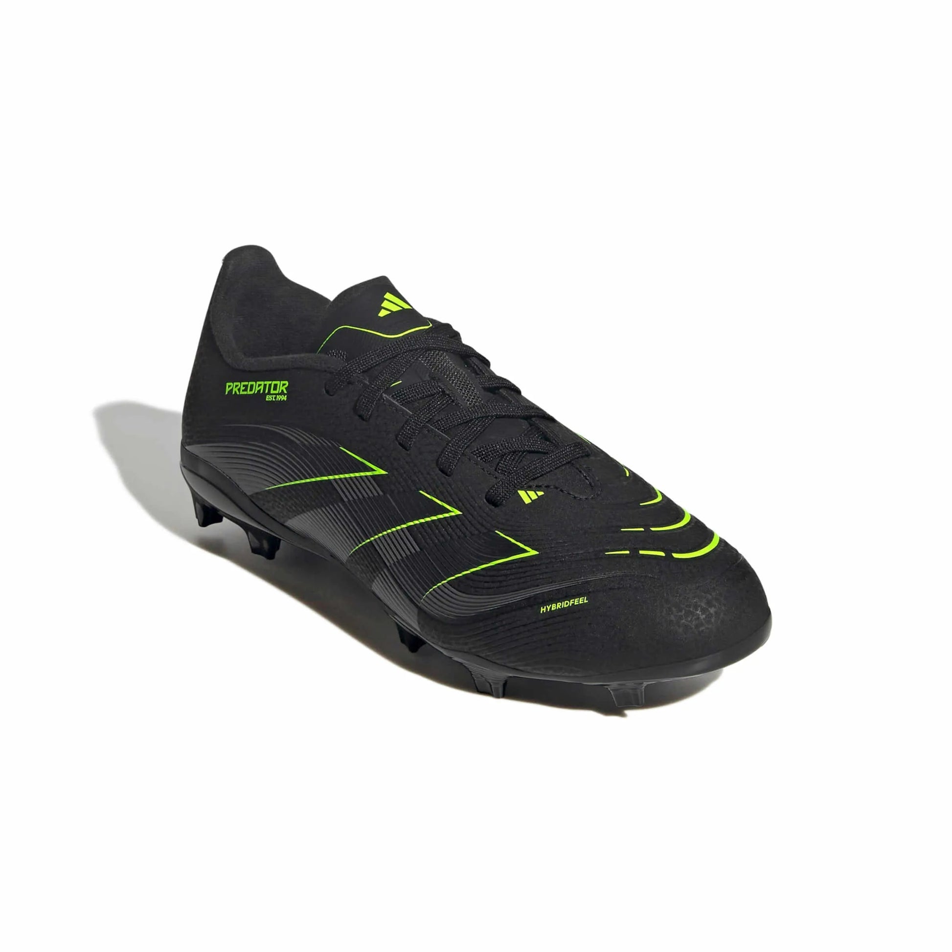 adidas JR Predator League Firm-Multi Ground Soccer Cleats - Electric Stealth Pack (FA25) (Lateral - Front)