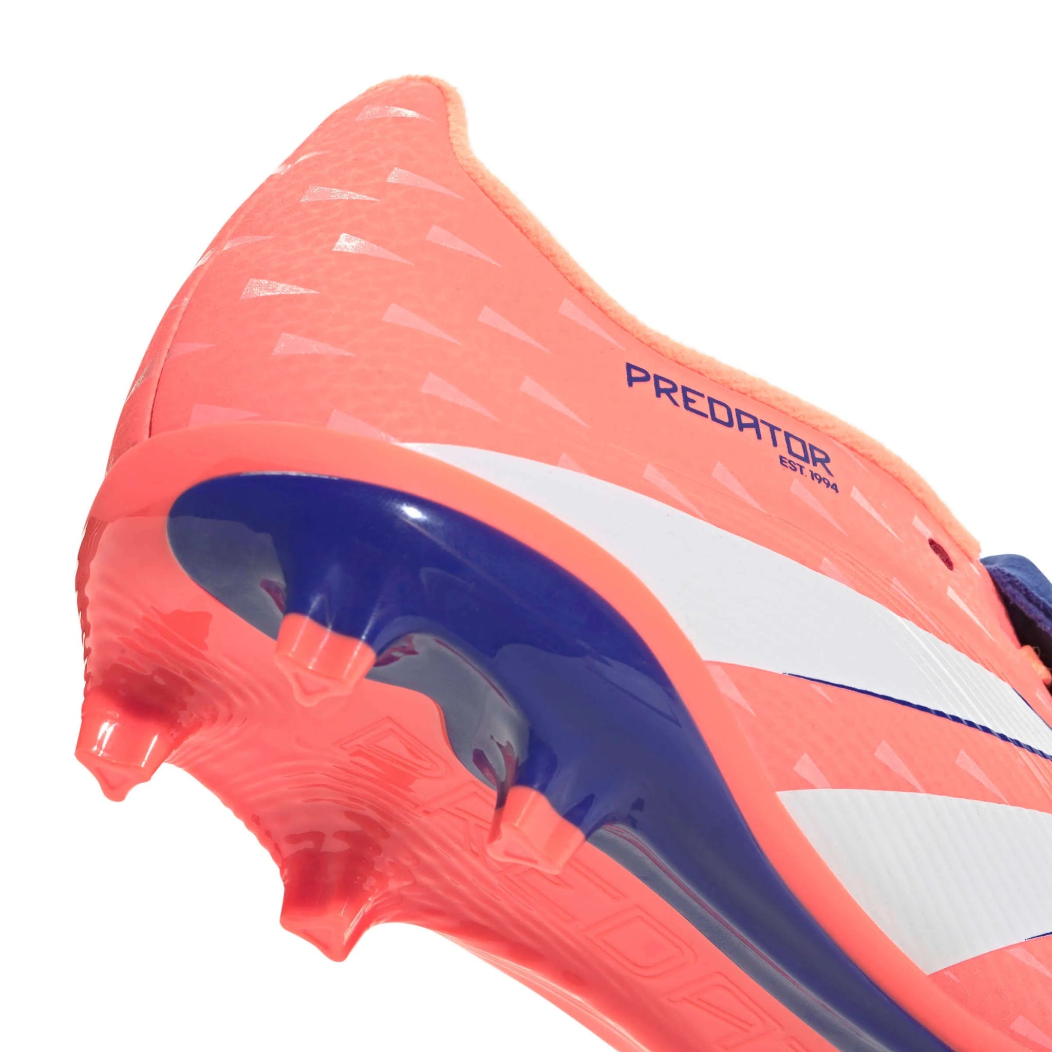 adidas JR Predator League Fold-Over Tongue Firm-Multi Ground Soccer Cleats - Coral Blaze Pack (FA25) (Detail 2)