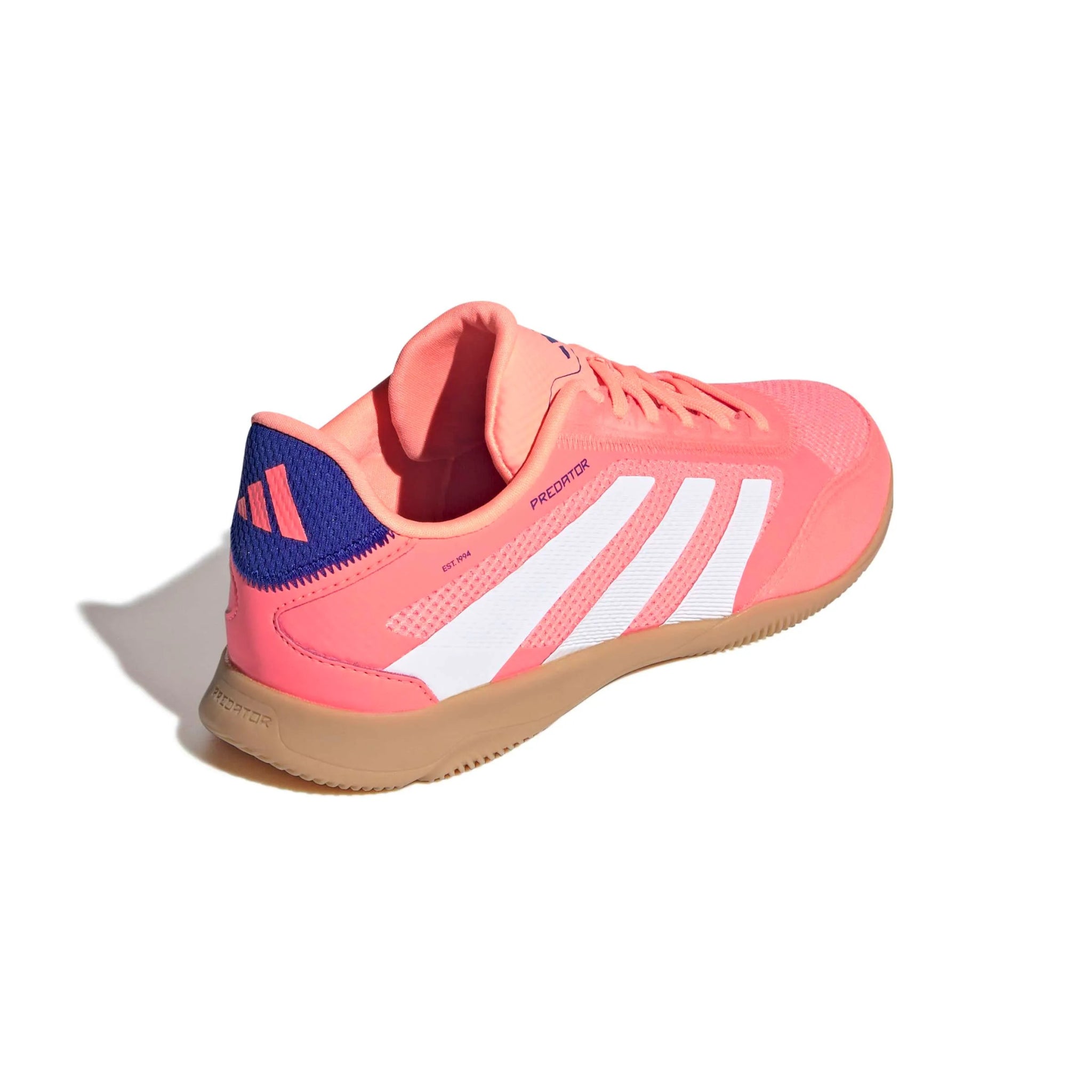 adidas JR Predator League Indoor Soccer Shoes - Coral Blaze Pack (FA25) (Lateral - Back)
