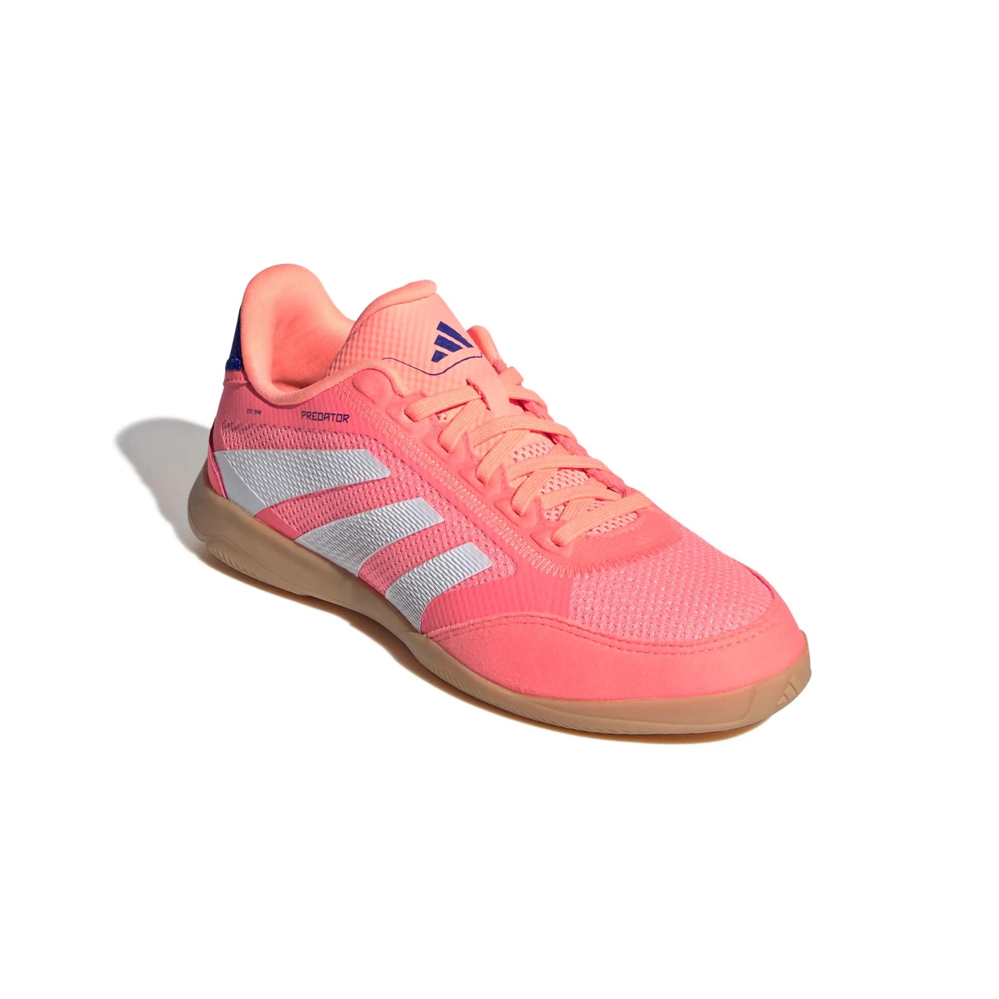adidas JR Predator League Indoor Soccer Shoes - Coral Blaze Pack (FA25) (Lateral - Front)