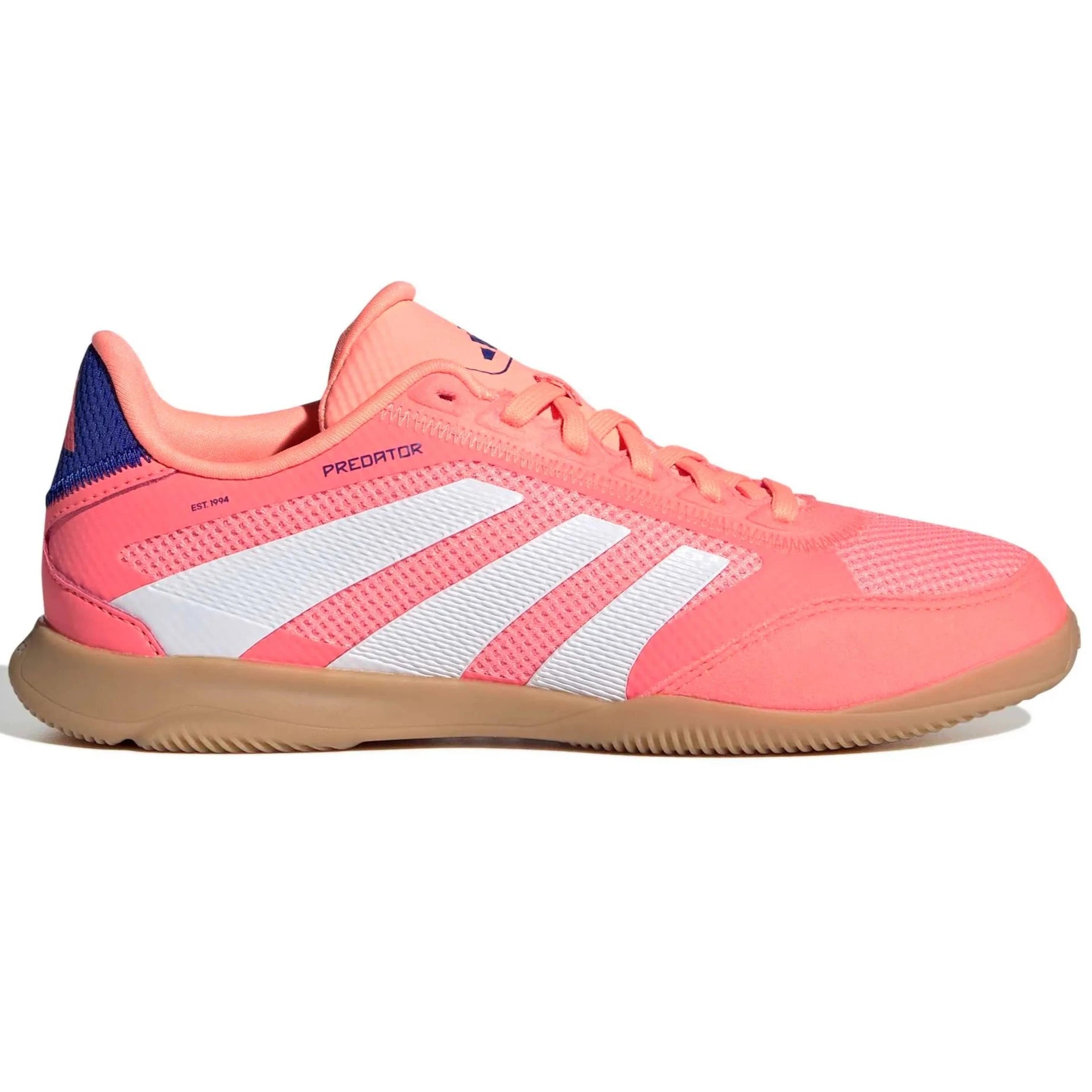 adidas JR Predator League Indoor Soccer Shoes - Coral Blaze Pack (FA25) (Side 1)