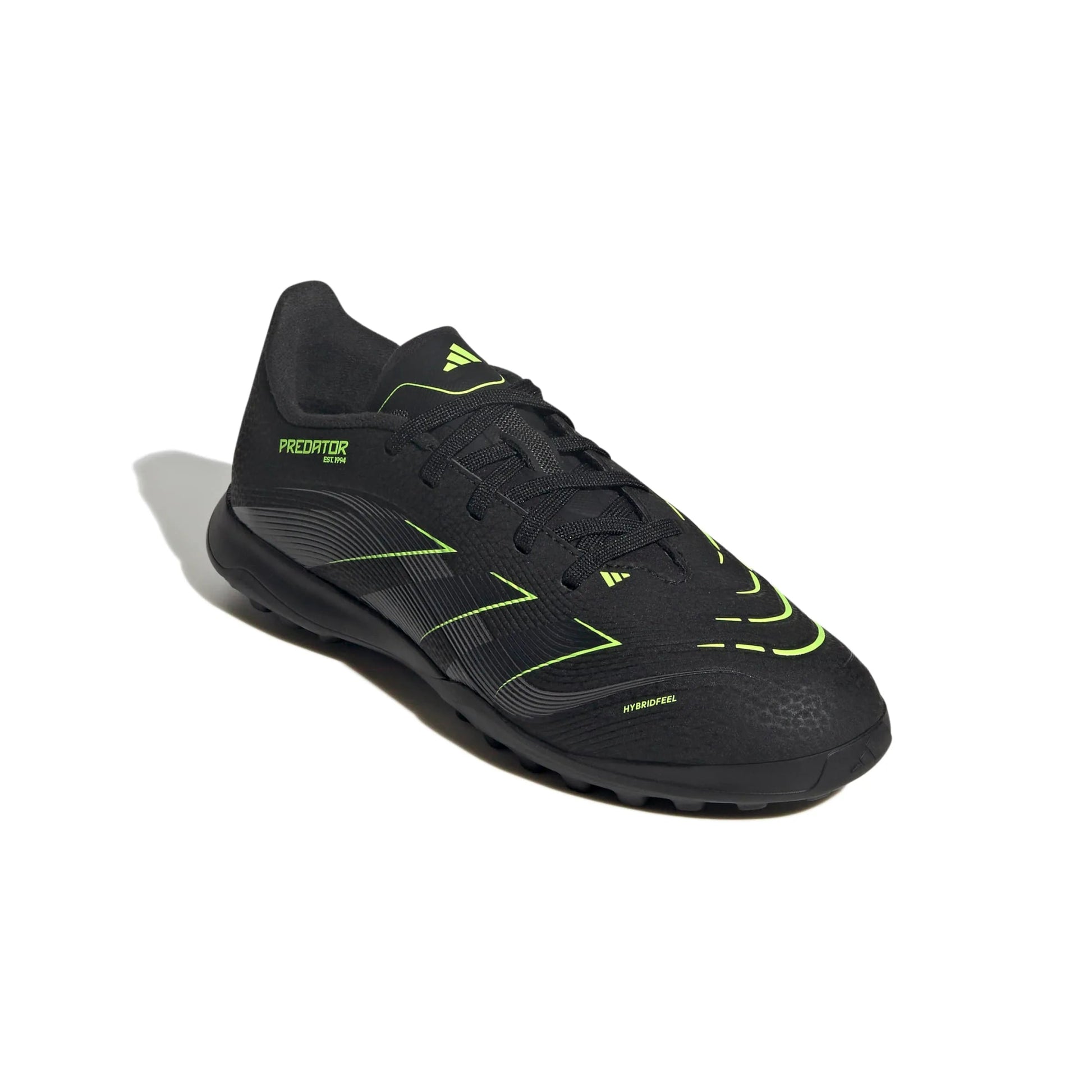 adidas JR Predator League Turf Soccer Shoes - Electric Stealth Pack (FA25) (Lateral - Front)