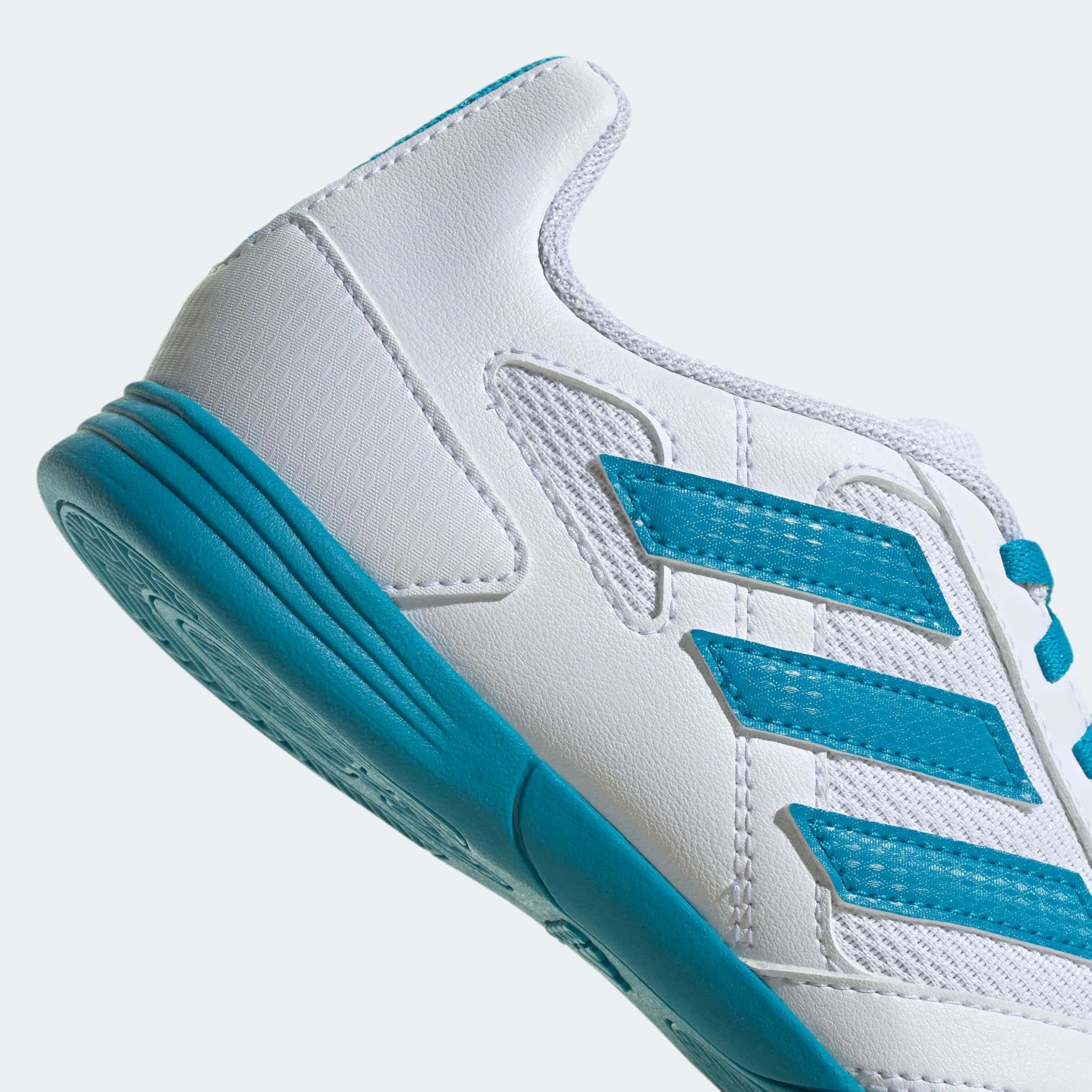adidas Jr Super Sala 2 J - White - Aqua (Detail 1)