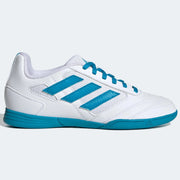 adidas Jr Super Sala 2 J - White - Aqua (Side 1)