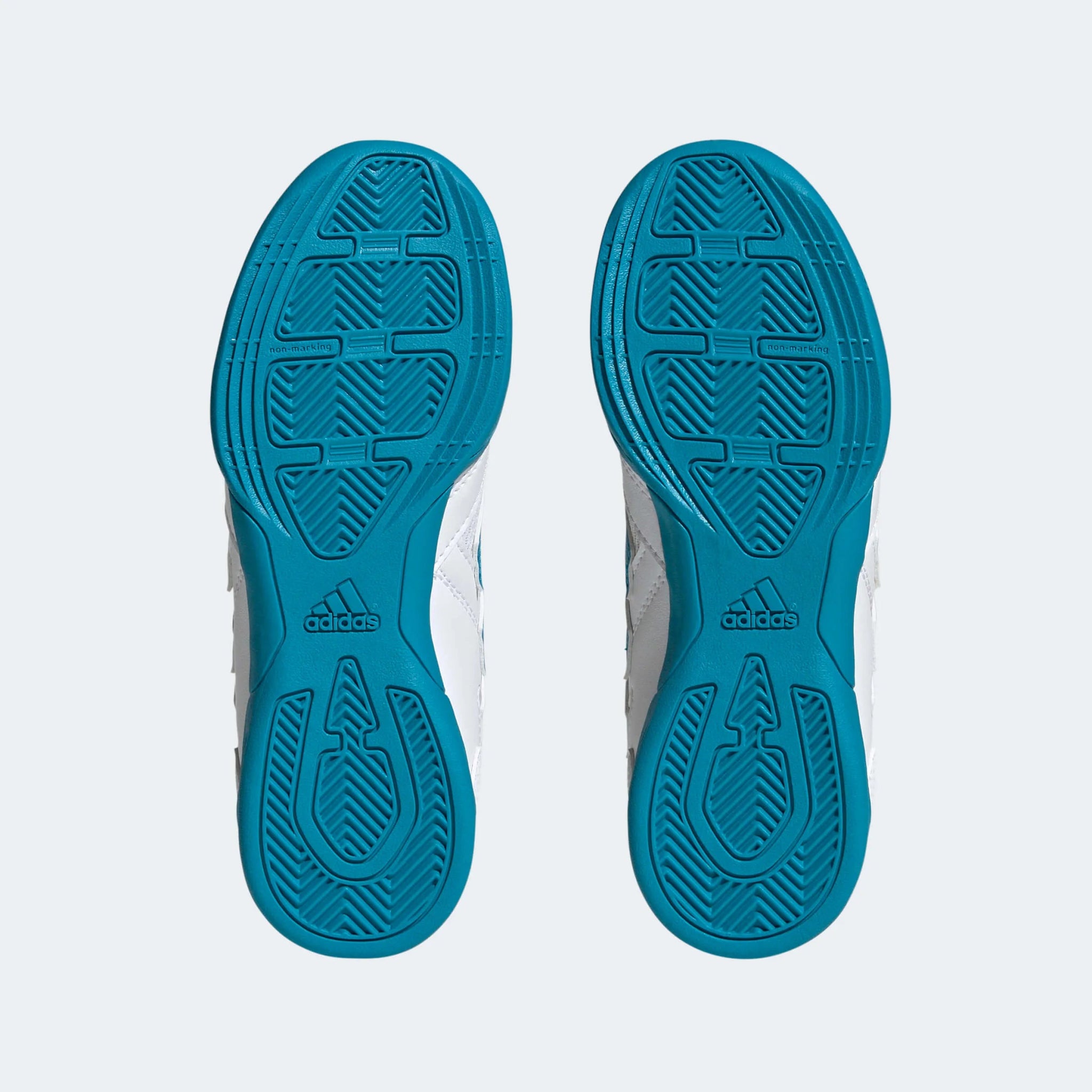 adidas Jr Super Sala 2 J - White - Aqua (Pair - Bottom)