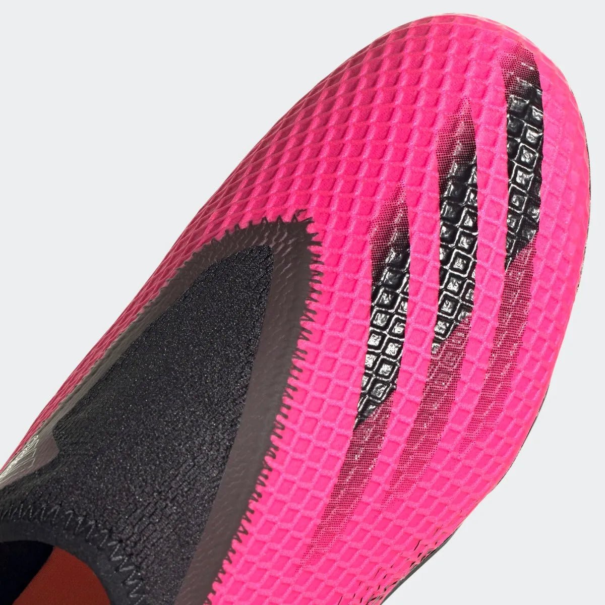Adidas Junior X Ghosted .3 Laceless FG - Pink-Black-Orange