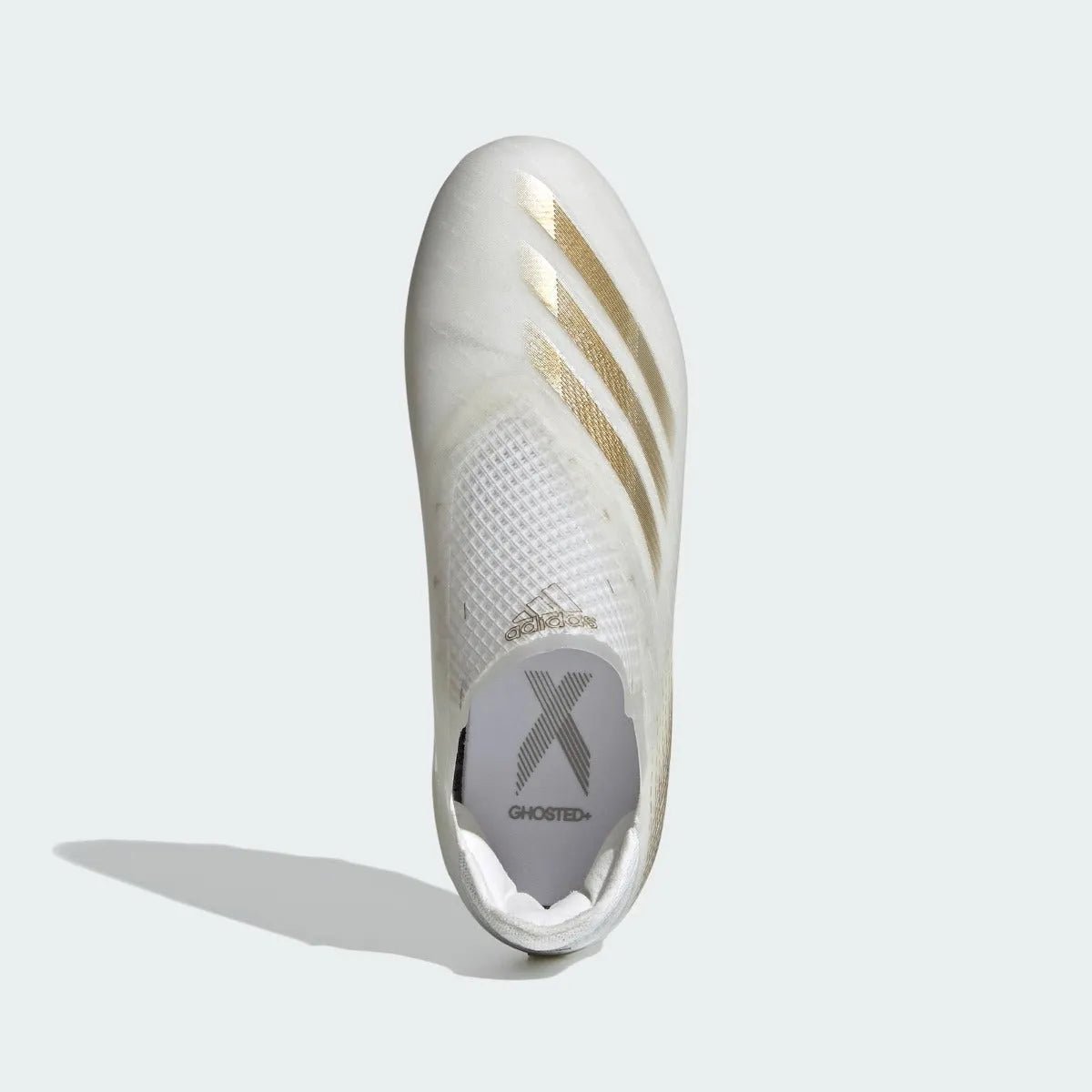 Adidas Junior X Ghosted+ FG - White-Black-Gold