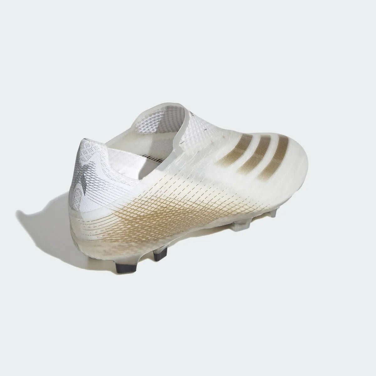 Adidas Junior X Ghosted+ FG - White-Black-Gold