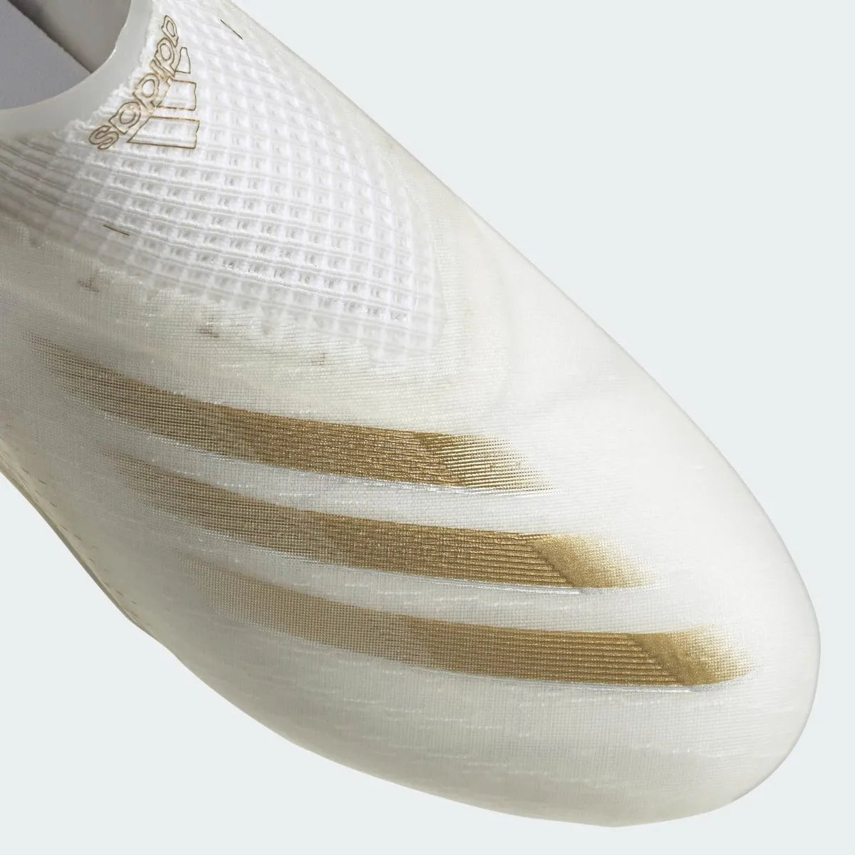 Adidas Junior X Ghosted+ FG - White-Black-Gold