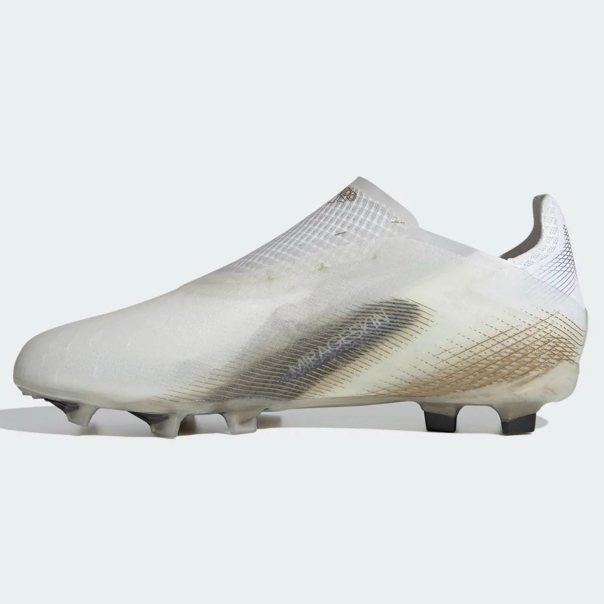 Adidas Junior X Ghosted+ FG - White-Black-Gold
