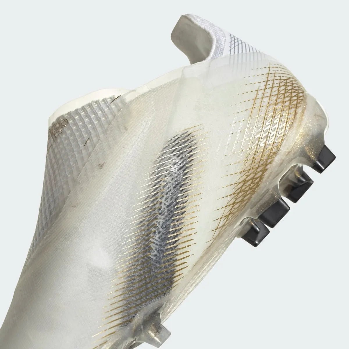 Adidas Junior X Ghosted+ FG - White-Black-Gold