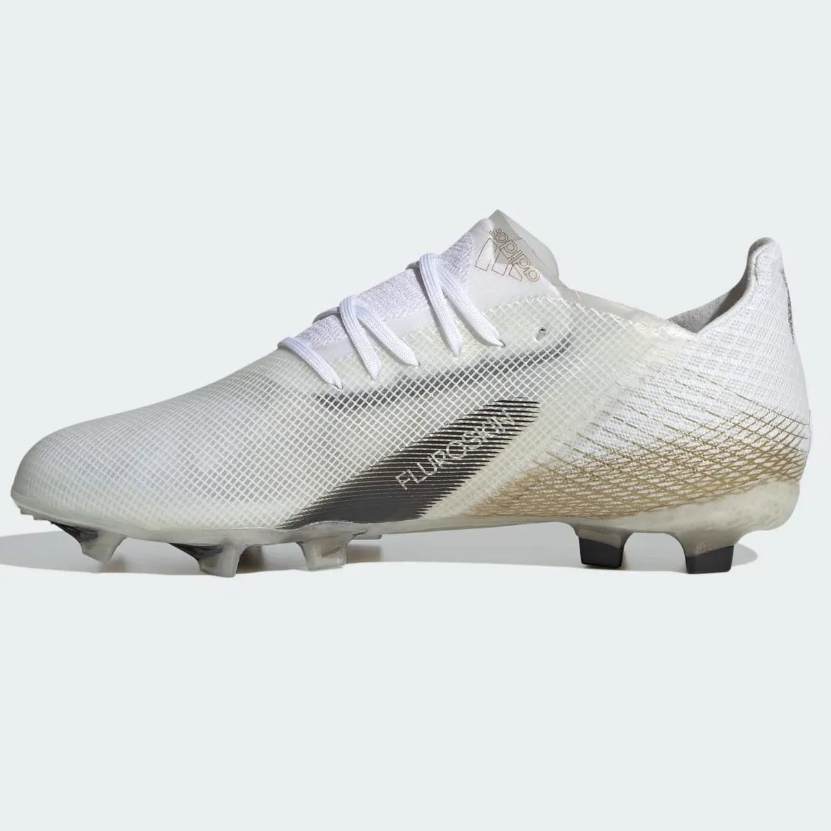 Adidas JR X Ghosted.1 FG - White-Black-Gold