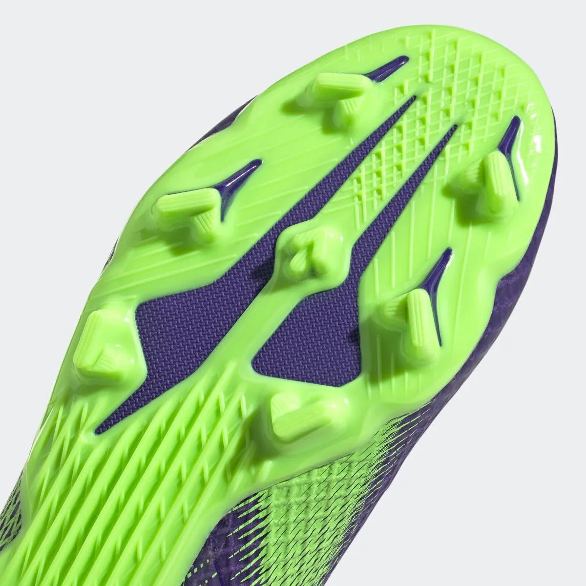 Adidas Junior X Ghosted.3 Laceless FG - Purple-Signal Green