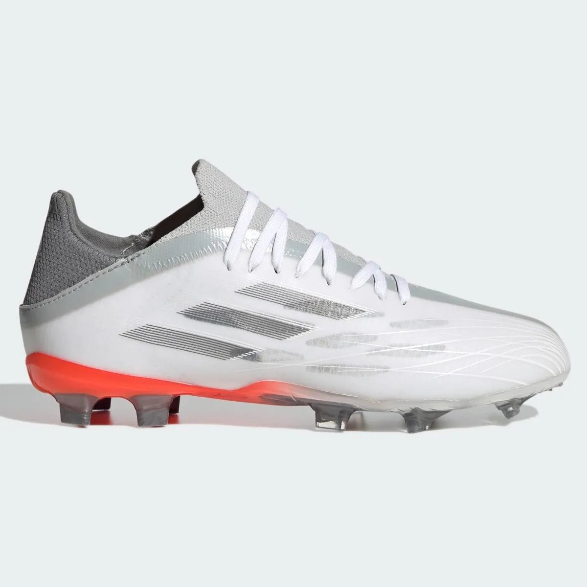 Adidas Junior X Speedflow .1 FG - White-Iron Metallic