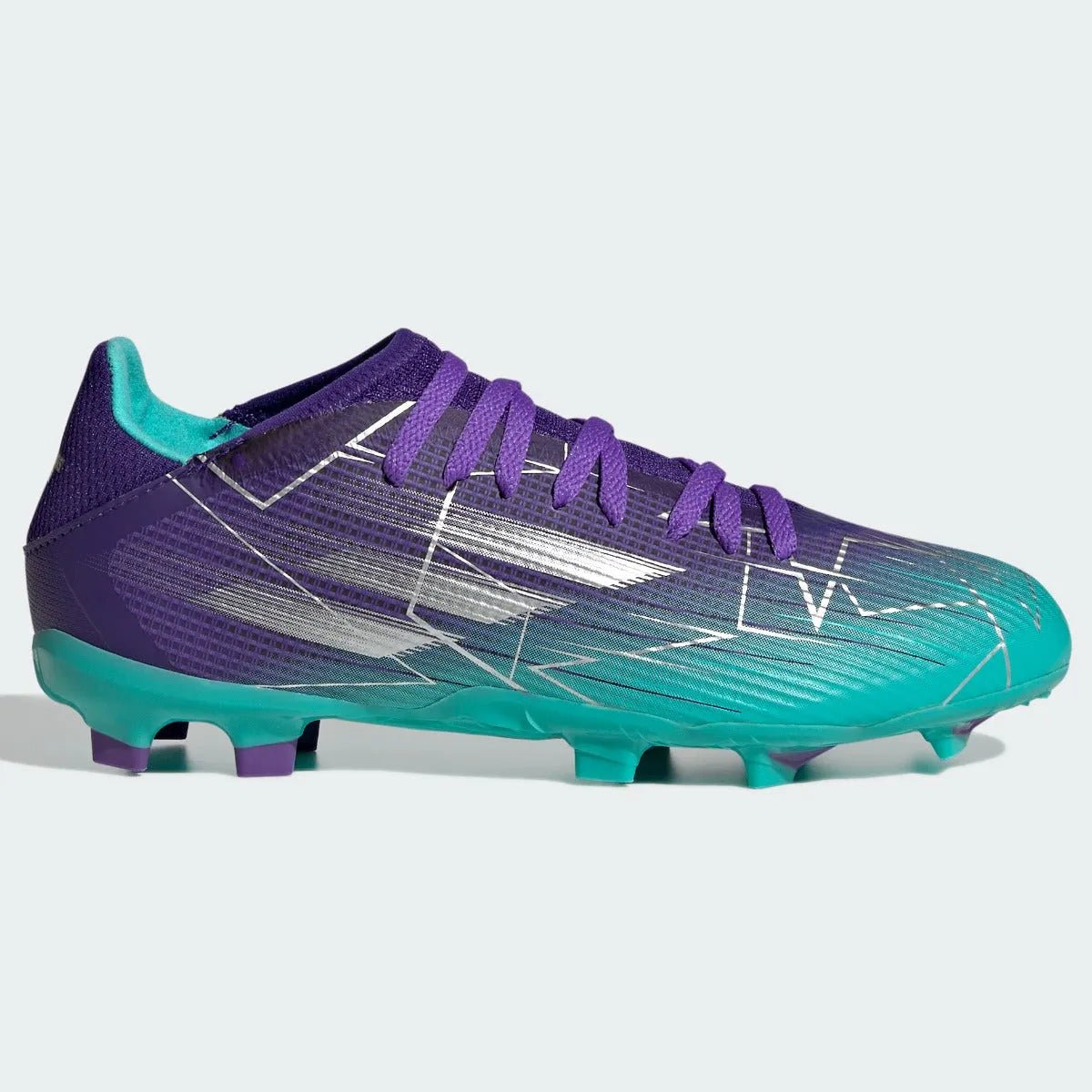 adidas Junior X Speedflow .3 FG - Purple-Silver-Mint