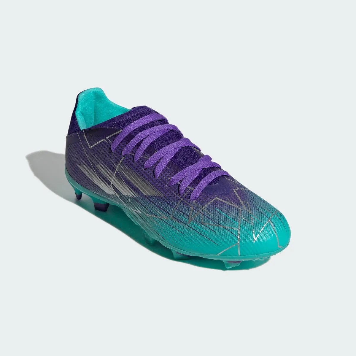 adidas Junior X Speedflow .3 FG - Purple-Silver-Mint