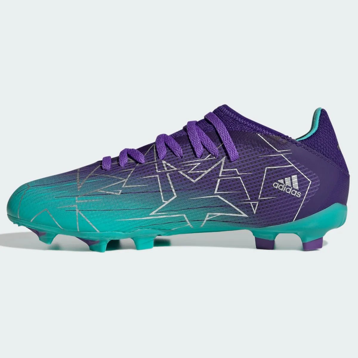 adidas Junior X Speedflow .3 FG - Purple-Silver-Mint