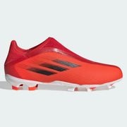 Adidas Junior X Speedflow .3 Laceless FG - Red-Black