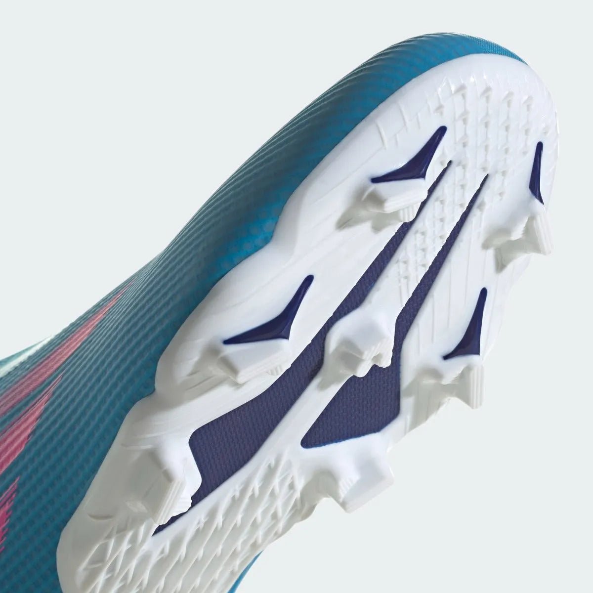 Adidas Junior X Speedflow .3 Laceless FG - Sky Rush-Shock Pink