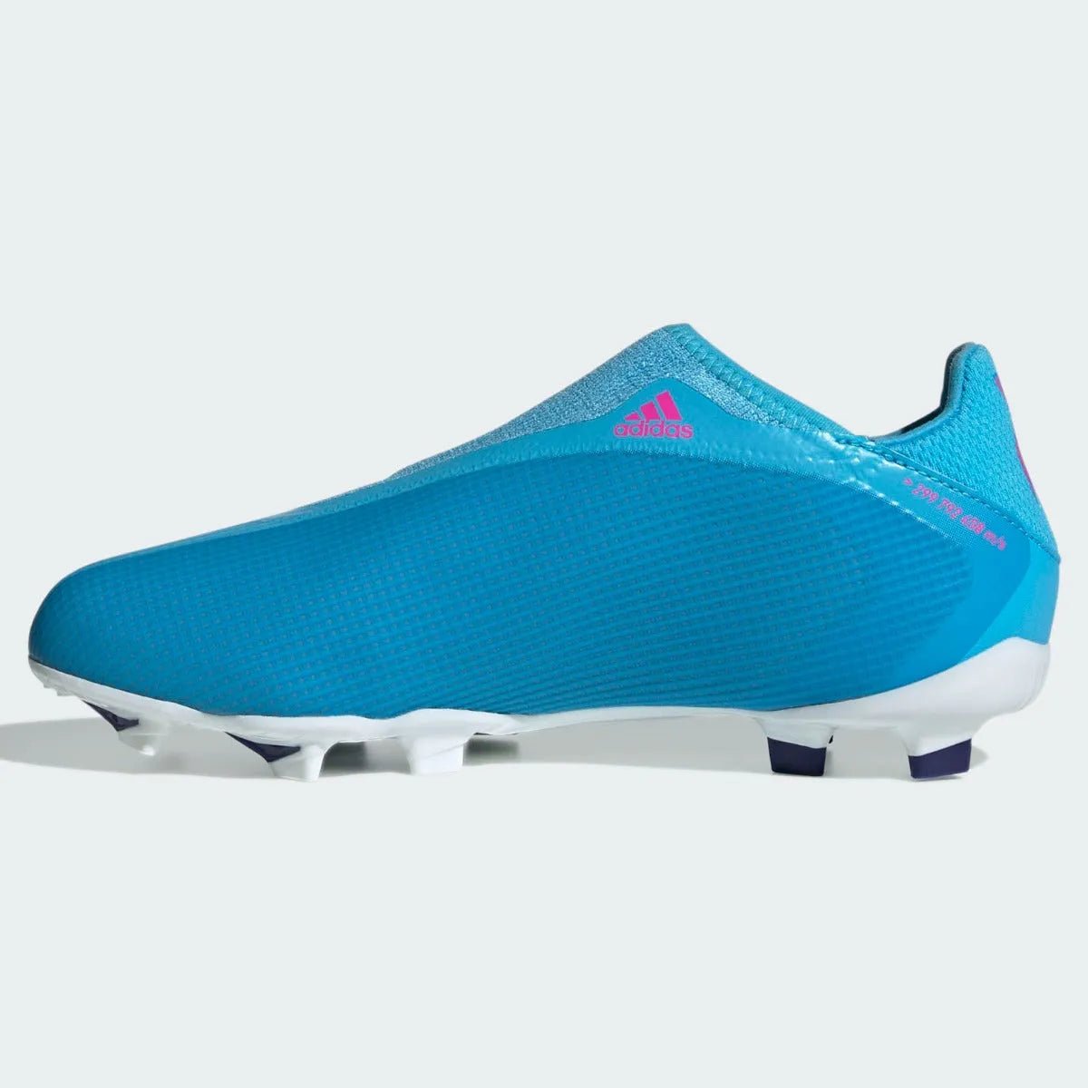 Adidas Junior X Speedflow .3 Laceless FG - Sky Rush-Shock Pink