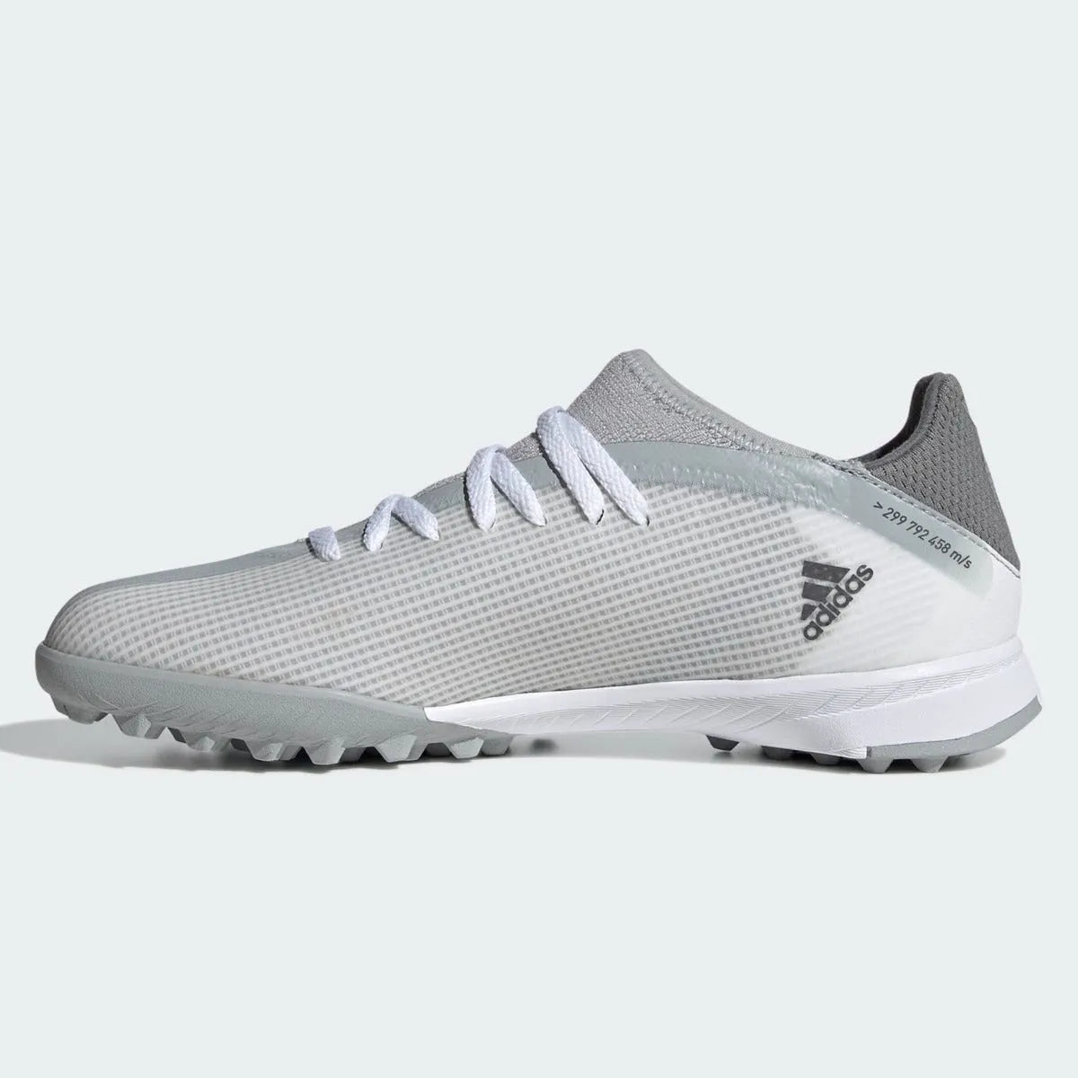 Adidas Junior X Speedflow .3 TF - White-Iron Metallic