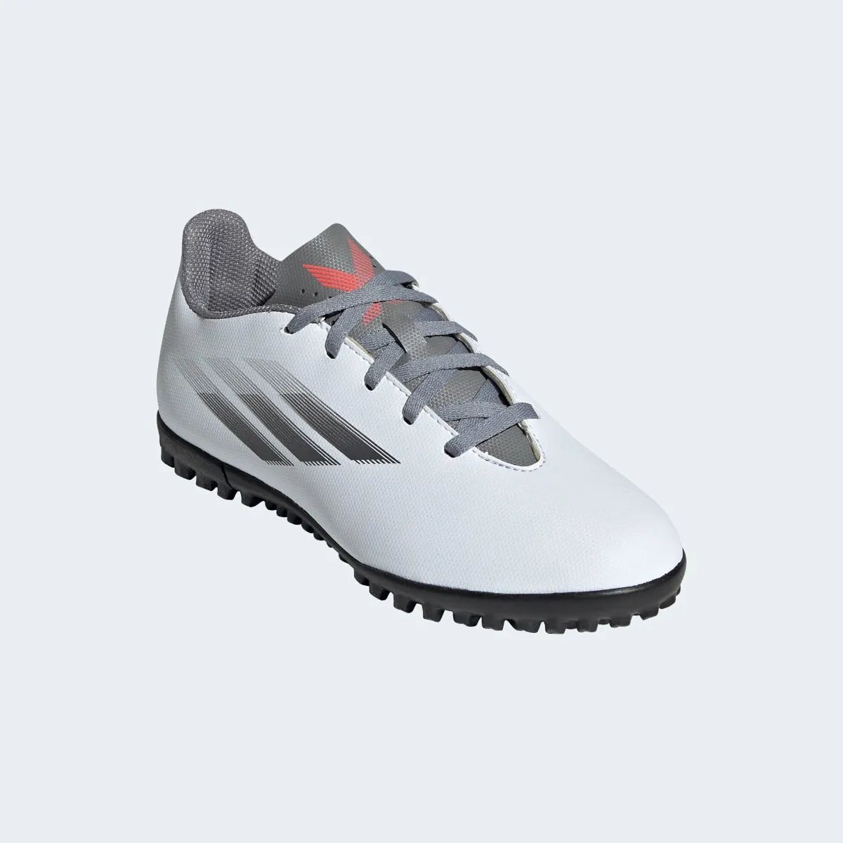 Adidas Junior X Speedflow .4 TF - White-Iron Metallic