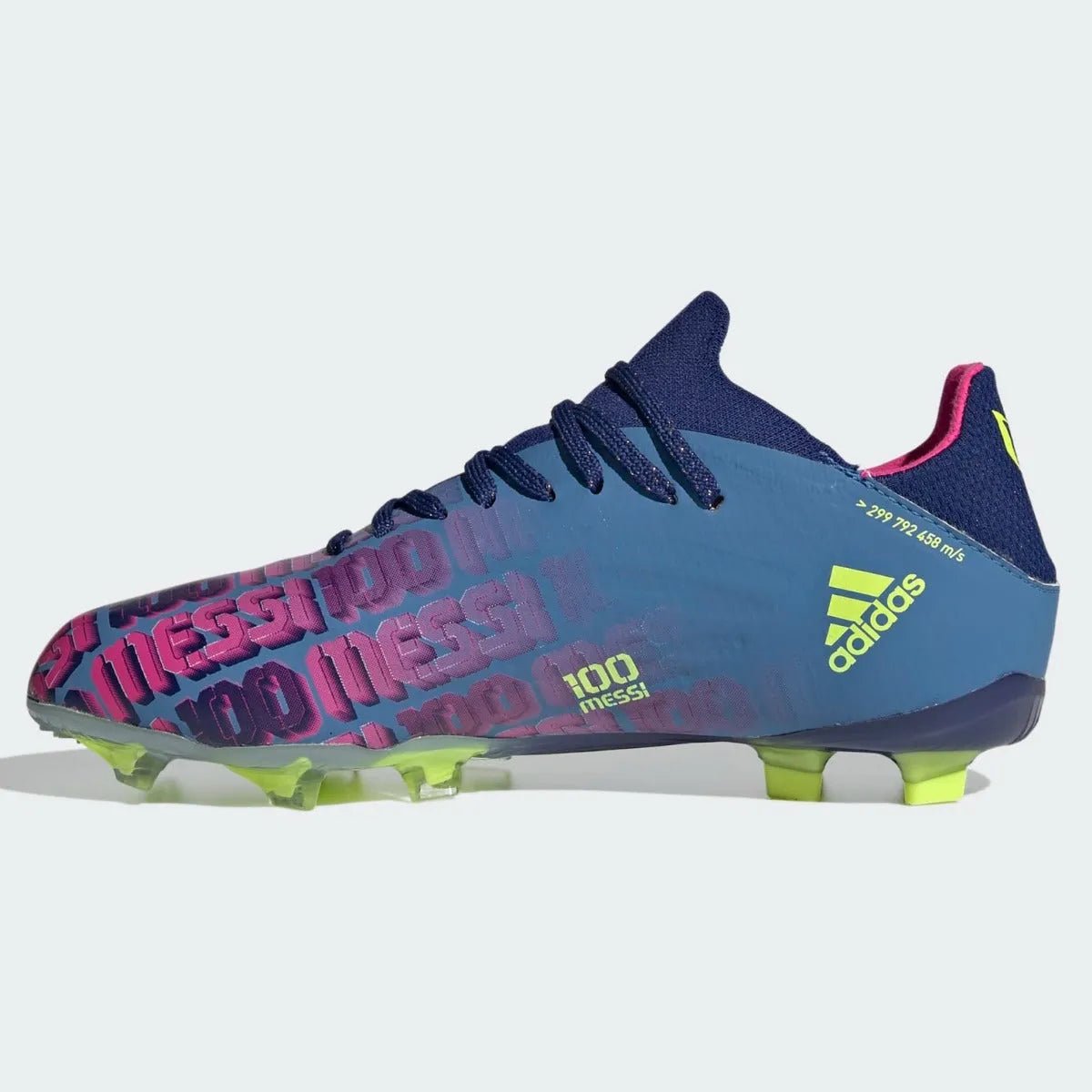 Adidas Junior X Speedflow MESSI .1 FG - Blue-Pink-Yellow