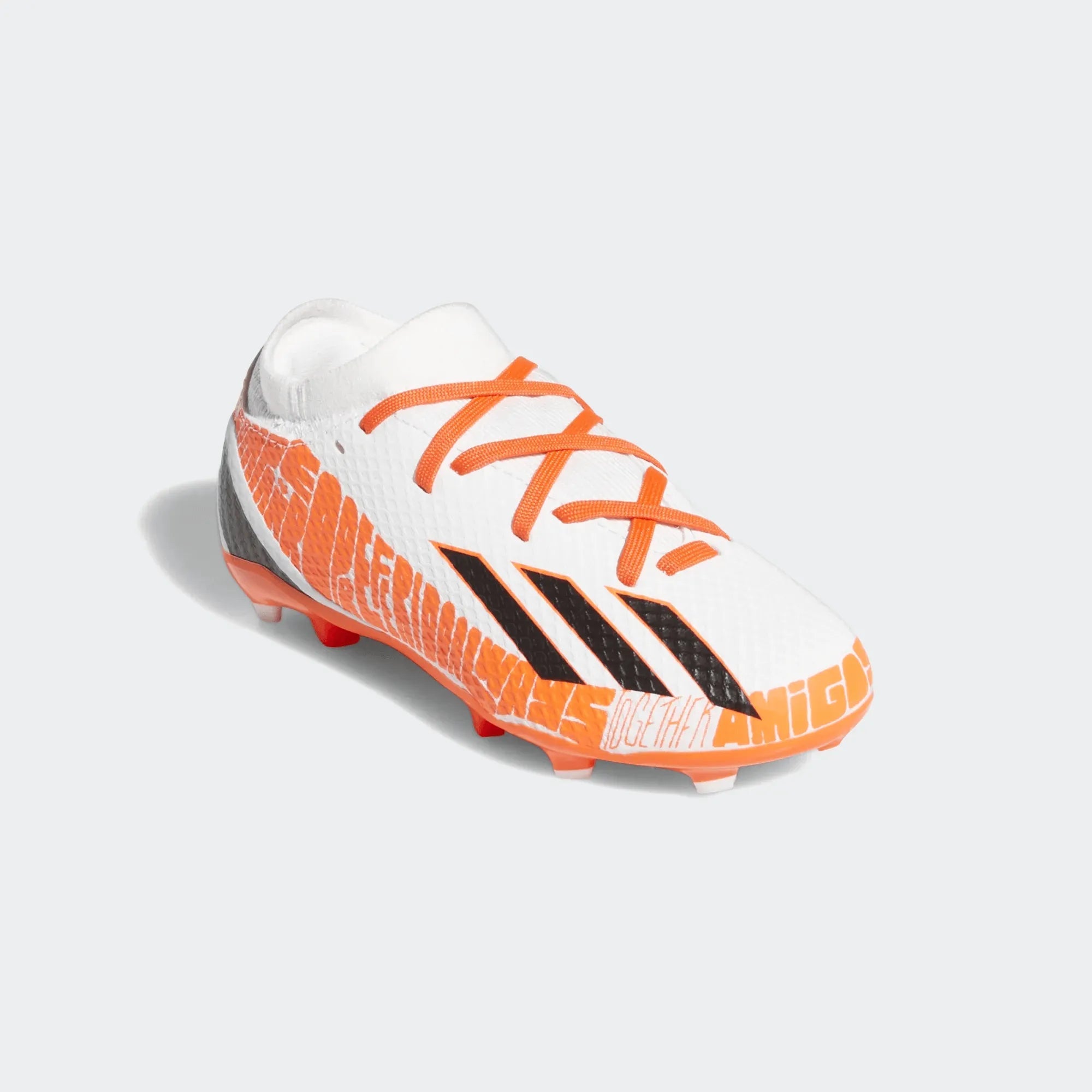adidas Junior X SpeedPortal Messi .3 FG - White-Black-Solar Red