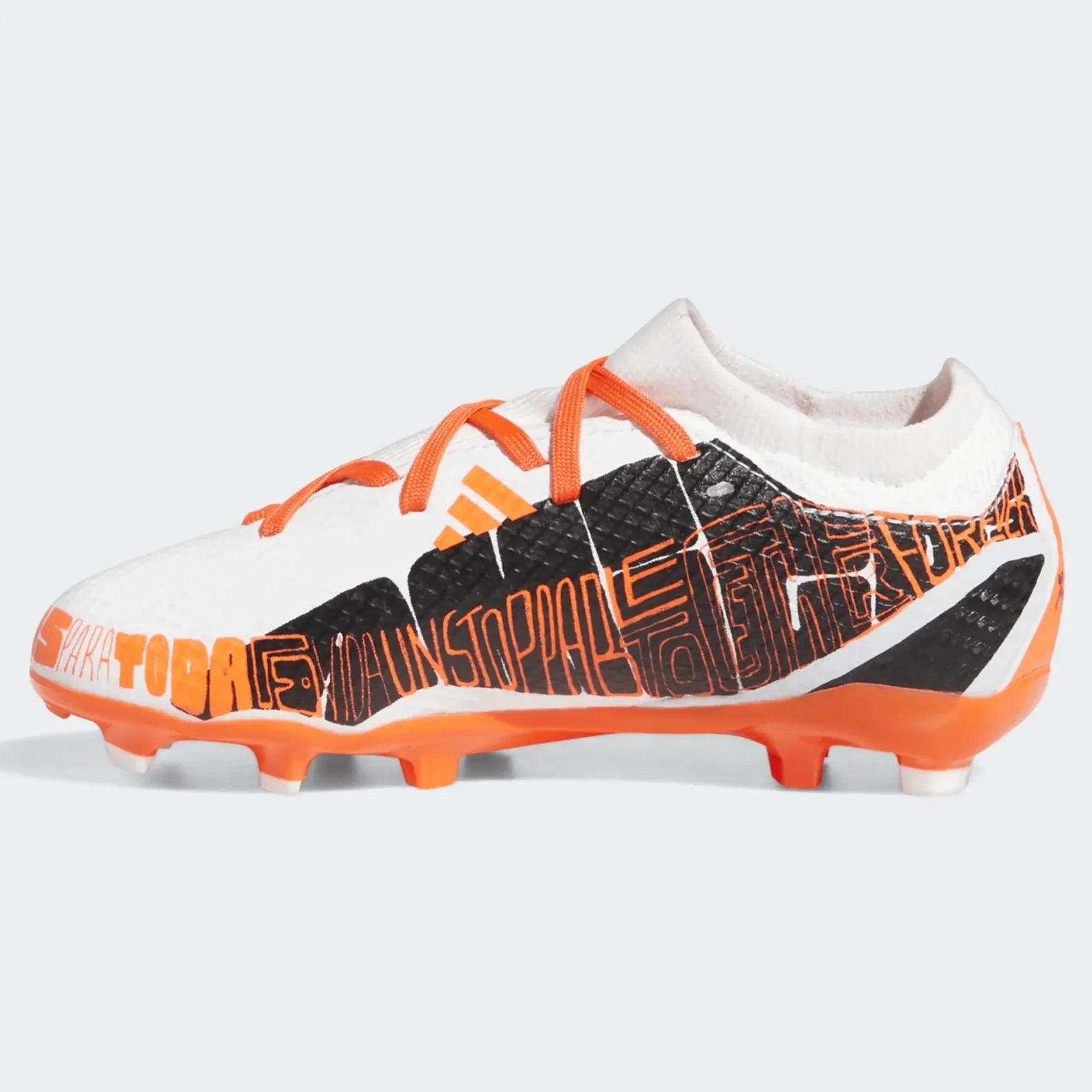 adidas Junior X SpeedPortal Messi .3 FG - White-Black-Solar Red