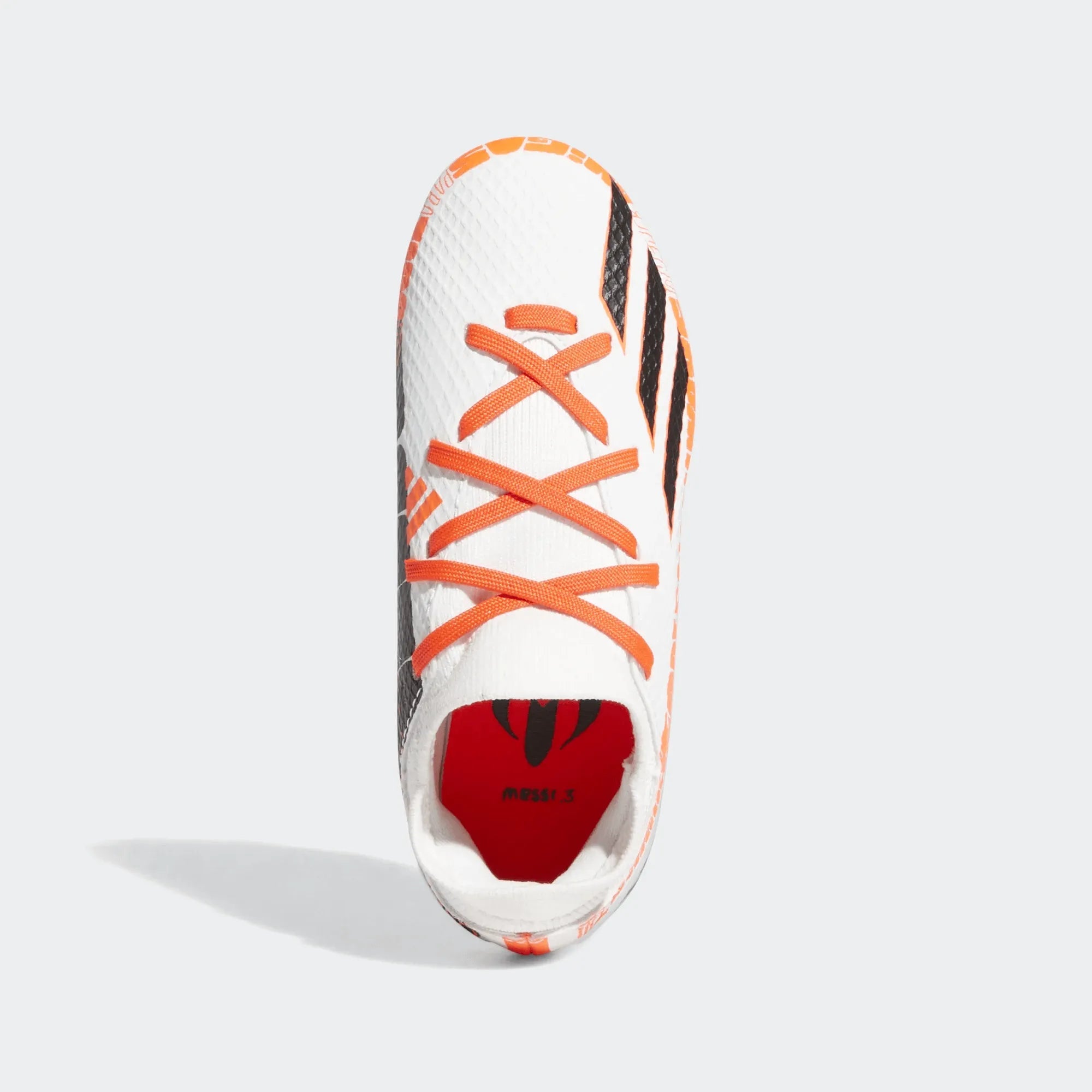 adidas Junior X SpeedPortal Messi .3 FG - White-Black-Solar Red
