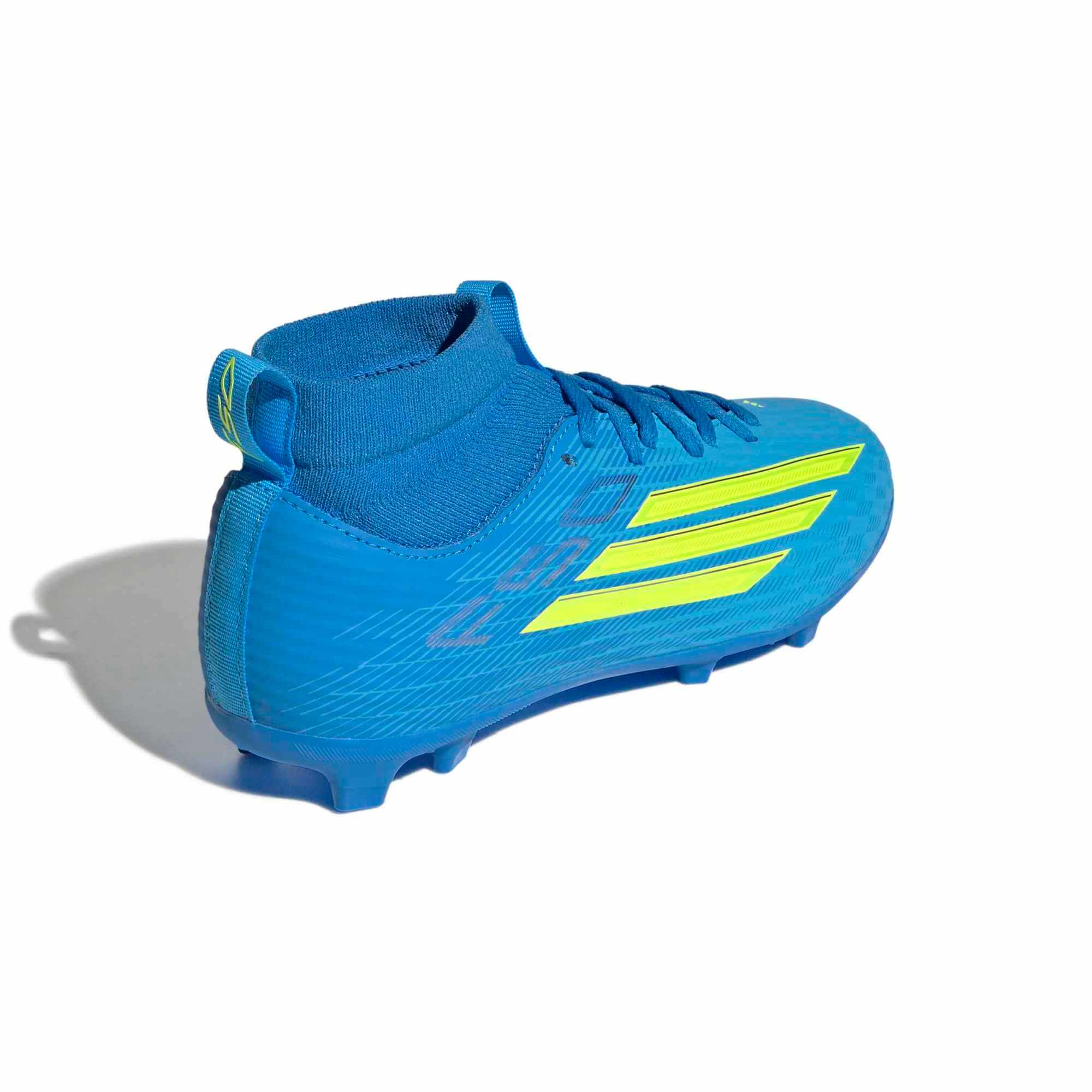 adidas Junior F50 League Mid Firm/Multi Ground Soccer Cleats - Ice Cold Precision Pack (SP26) (Lateral - Back)