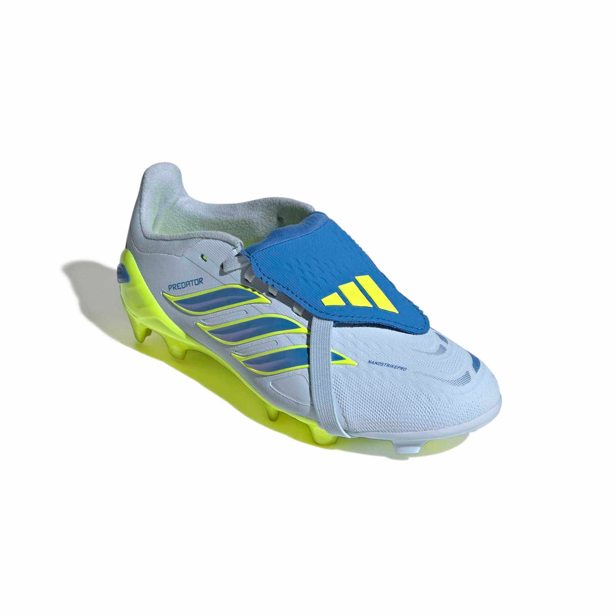 adidas Junior Predator Elite Fold-Over Tongue Firm Ground Soccer Cleats - Ice Cold Precision Pack (SP26) (Lateral - Front)