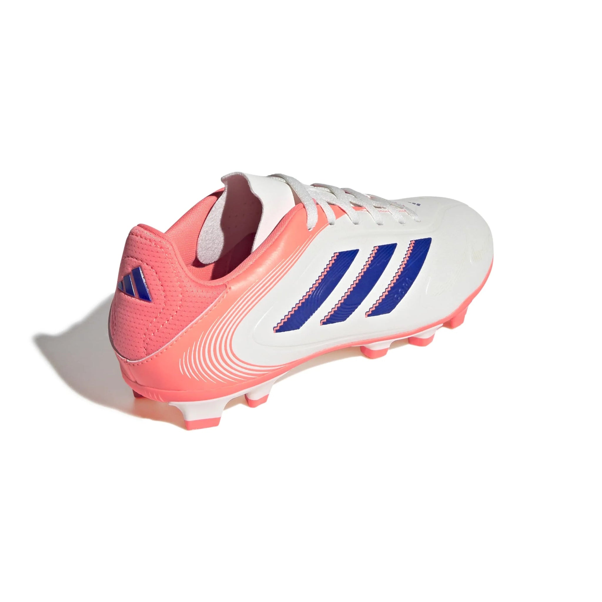 adidas Kids Copa Pure III Club Firm/Multi Ground Soccer Cleats - Coral Blaze Pack (FA25) (Lateral - Back)
