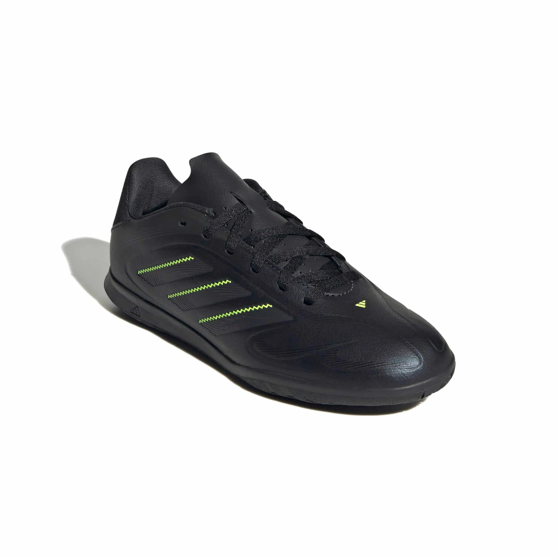 adidas Kids Copa Pure III Club Indoor Soccer Shoes - Electric Stealth Pack (FA25) (Lateral - Front)
